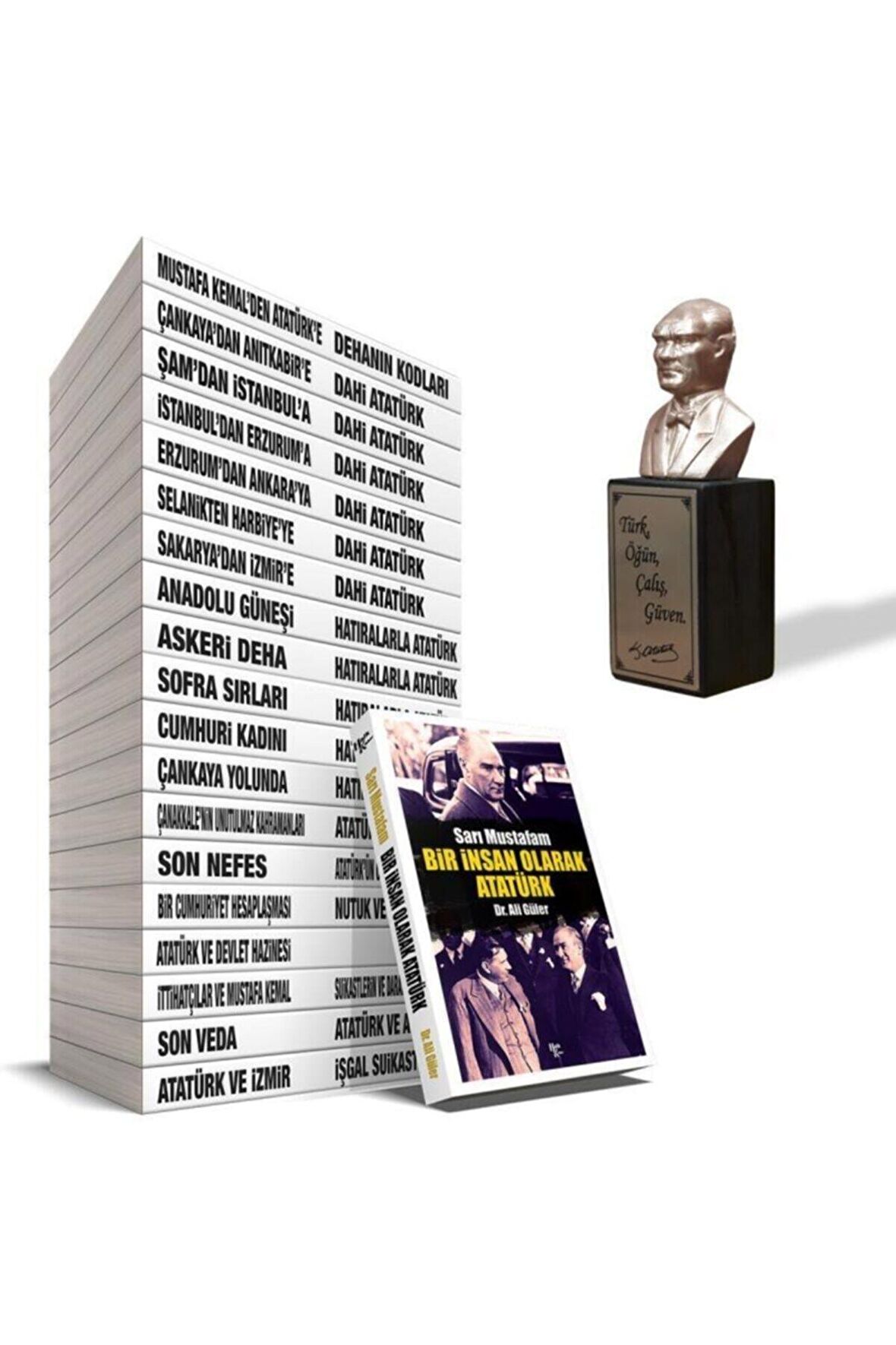 Mustafa Kemal'Den Atatürk'E Seti - 20 Kitap Ve Atatürk Büstü Bronz