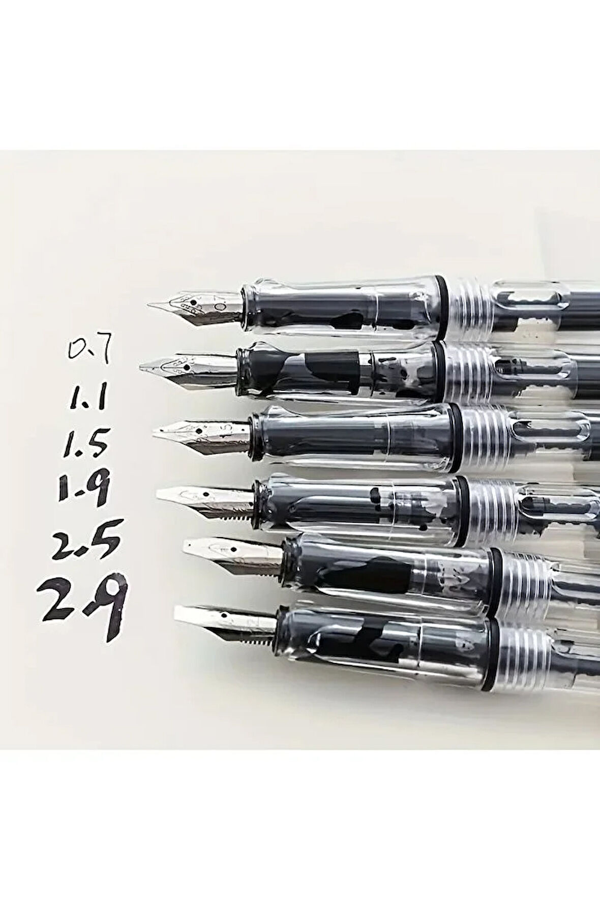 Kaligrafi Dolma Kalem Seti, Düz Kesik Kalem, Ergonomik Kaliteli Dolma Kalem 6 Adet