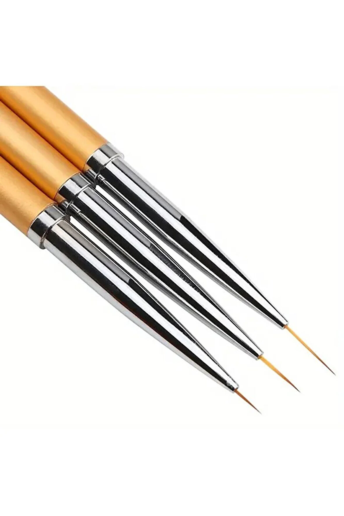 Detay Fırçası-ince Uçlu Fırça-tırnak Süsleme Fırça Seti-desen Fırçası, Altın Fırça Seti-3 Ad