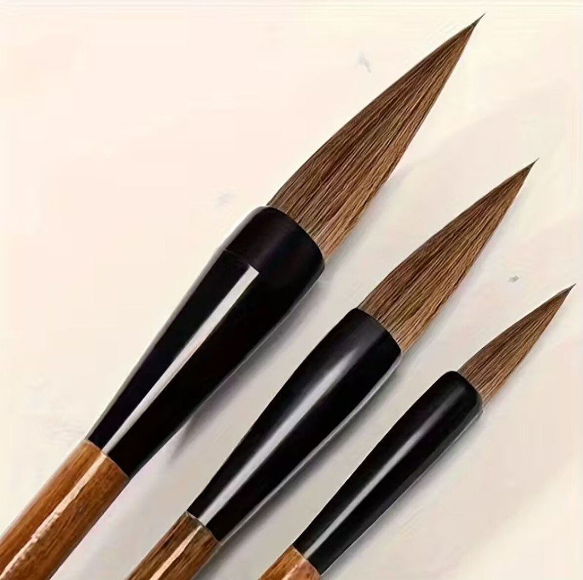 Tahrir Fırçası Seti Büyük Boy Çini, Vazo, Seramik, Sırlama, Suluboya, Çizim, Resim-üç Boy,3 Adet