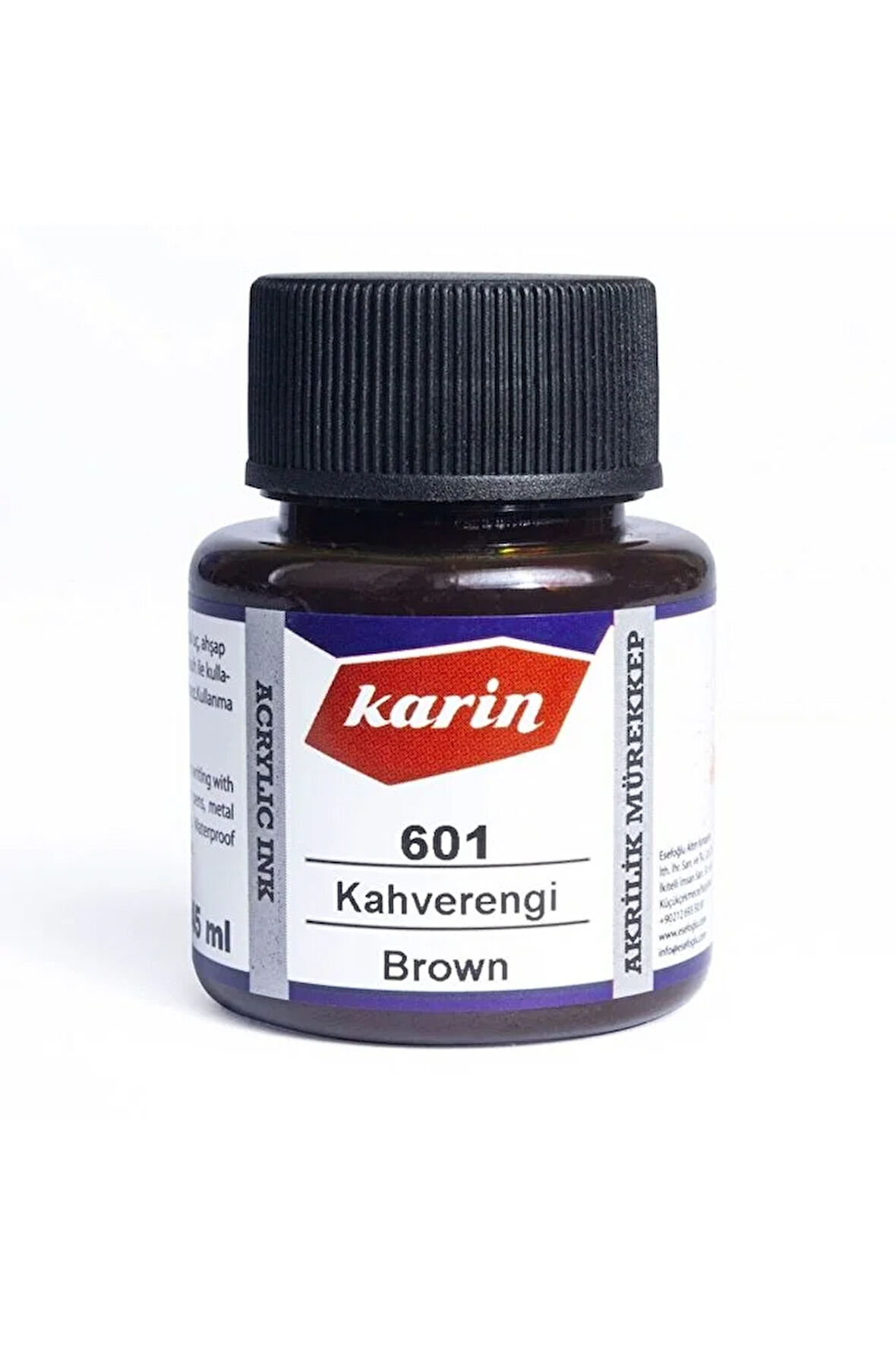 Hat Mürekkebi-kaligrafi Mürekkebi-akrilik Mürekkep Kahverengi 601-45ml