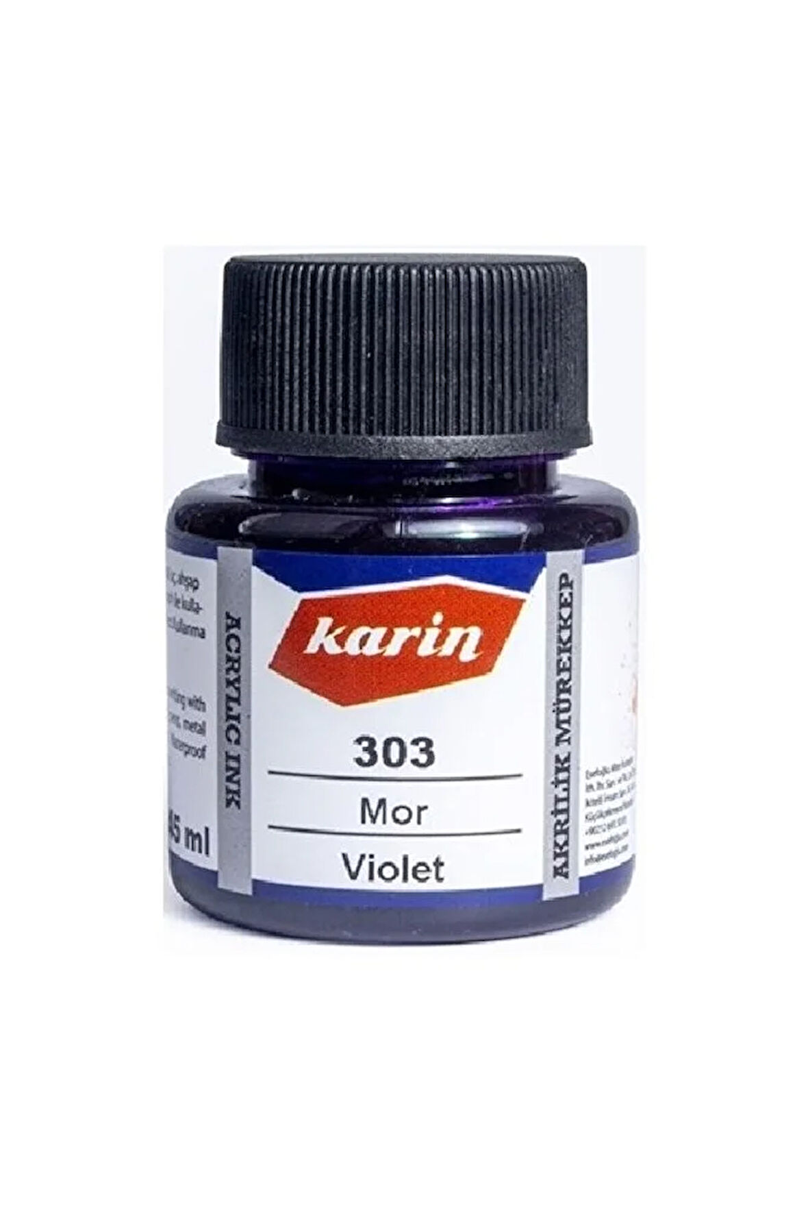 Hat Mürekkebi-kaligrafi Mürekkebi-akrilik Mürekkep Mor 303-45ml