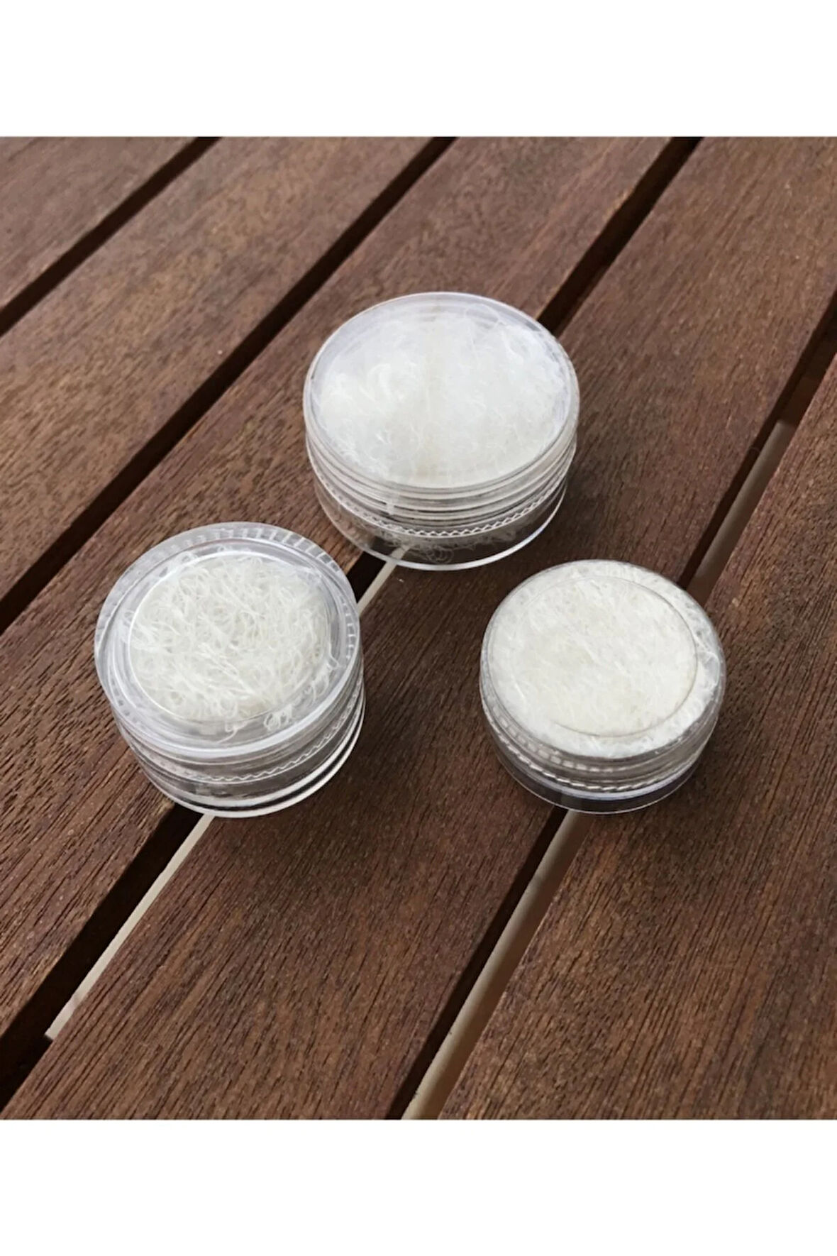 Likalı Şeffaf Hokka seti 10-5-3cc (3 Adet)