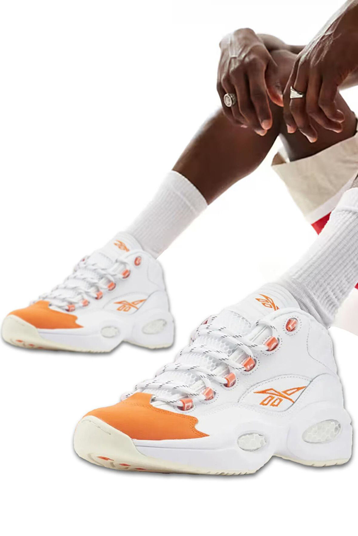 Reebok Questıon Mıd Leather Allen Iverson Gerçek Deri Erkek Basketbol Ayakkabısı