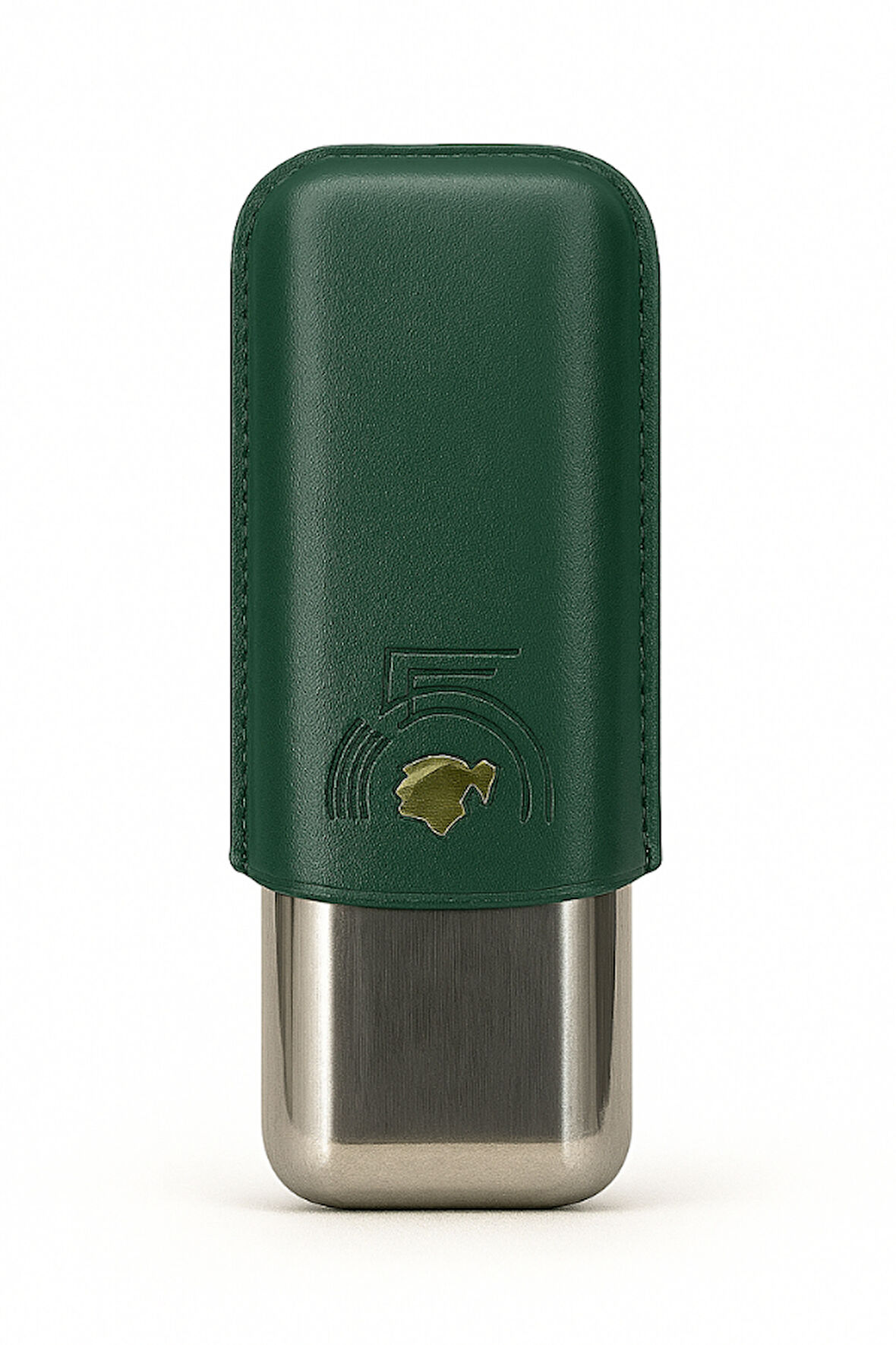 Cohiba 55. Yıl Yeşil Deri-Metal İkili Puro Kılıfı