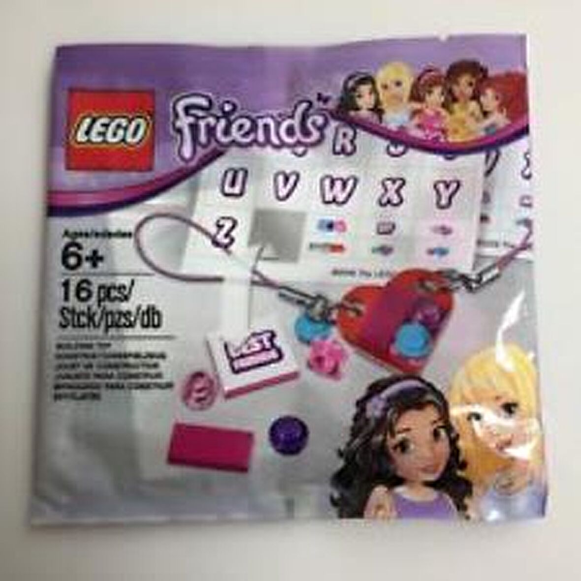LEGO Friends 5004395 Sticker Keychain Set