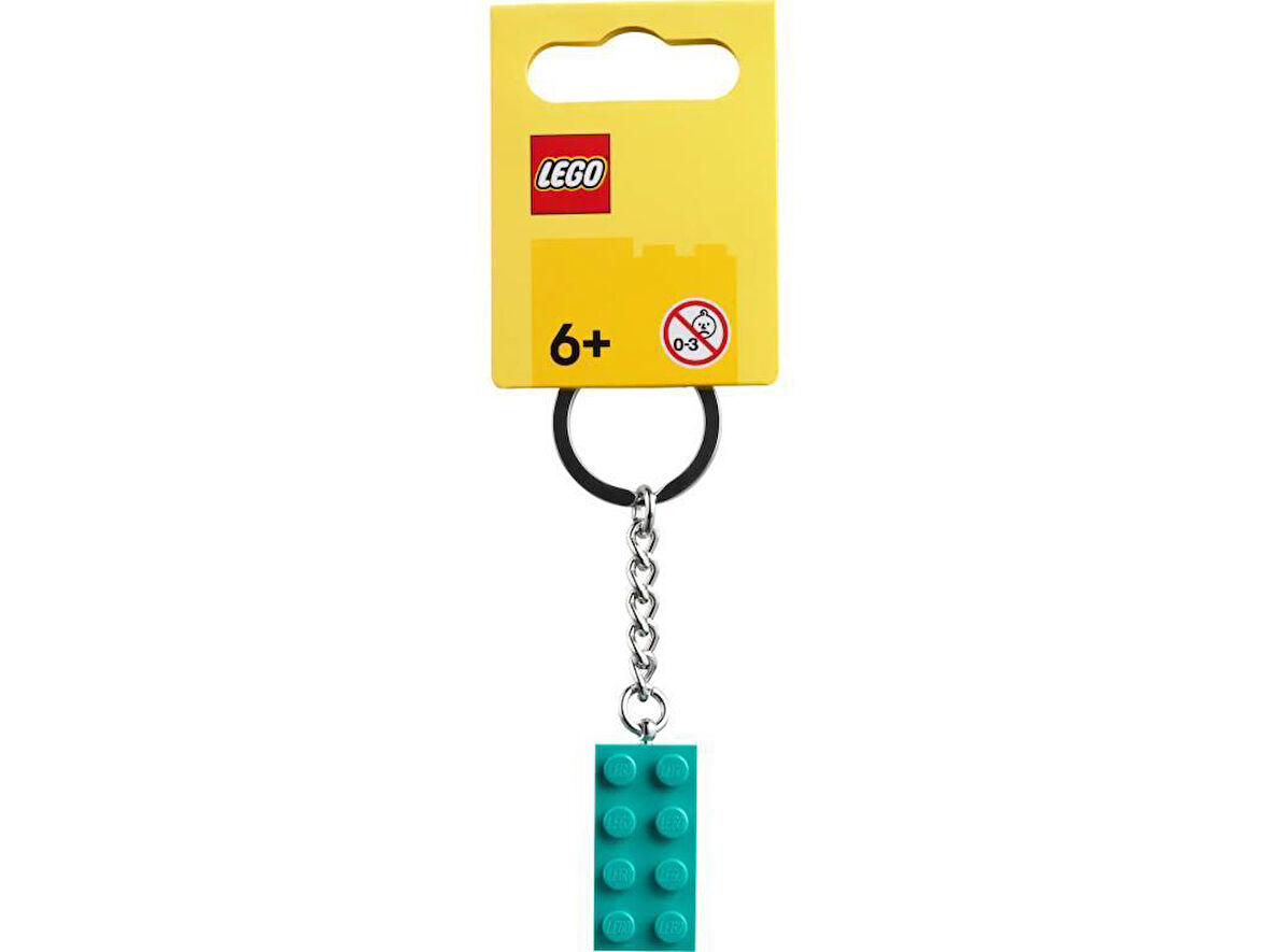 LEGO 854303 Bright Bluish Green Key Chain