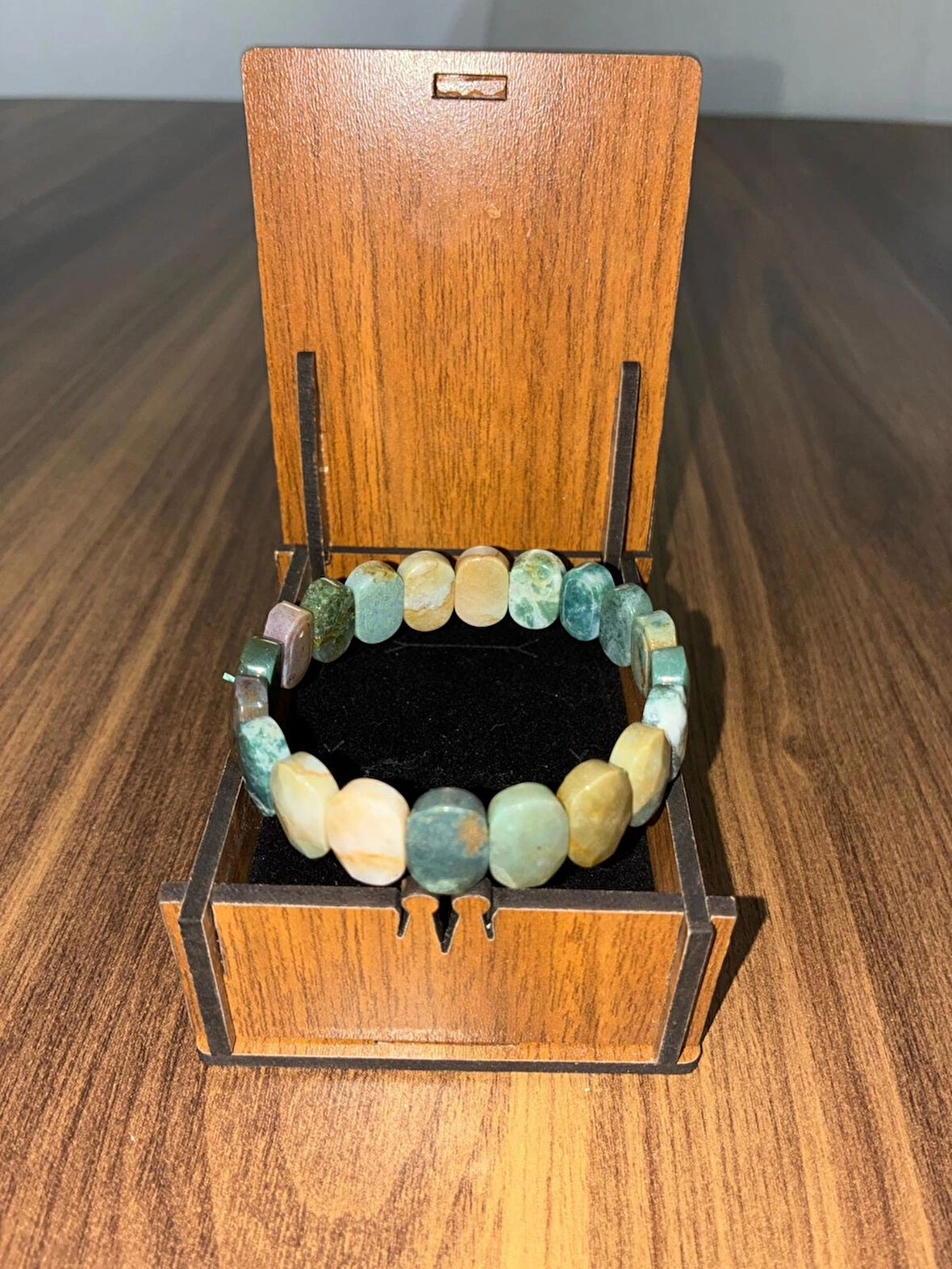 Amazonit Rolex Doğal Taş Bileklik 