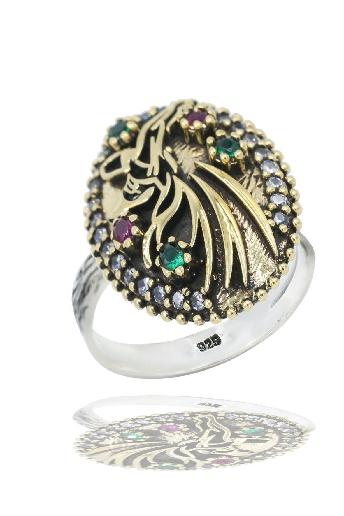 Semazen Serisi Gümüş Otantik Kadın Üçlü  Set Takı