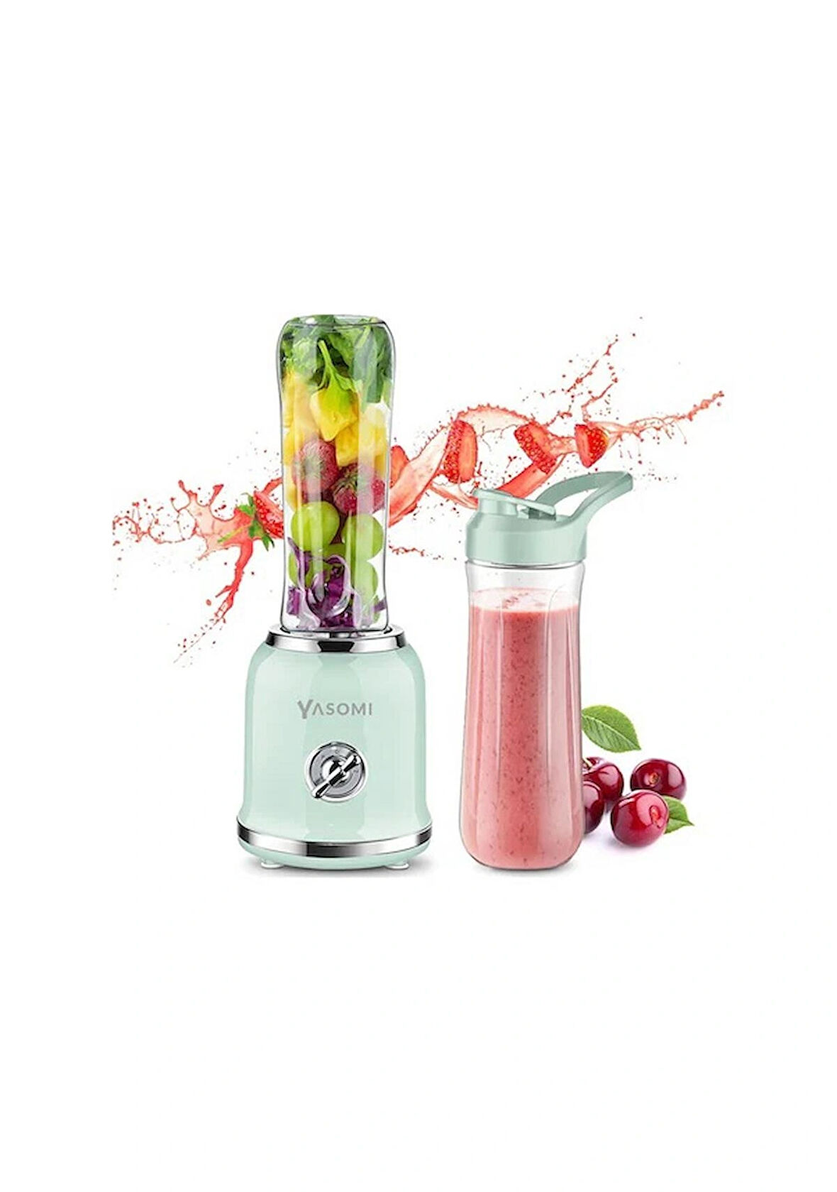 Yasomi Bl019 Retro Smoothie Blender Yeşil ( Türkiye Garantili )