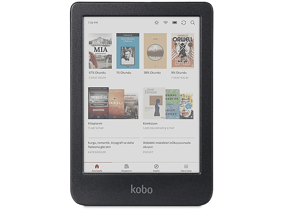 KOBO Clara Colour E-Kitap Okuyucu Siyah