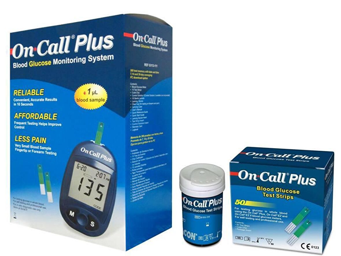 On Call Plus Şeker Ölçüm Cihazı + 50 Strip