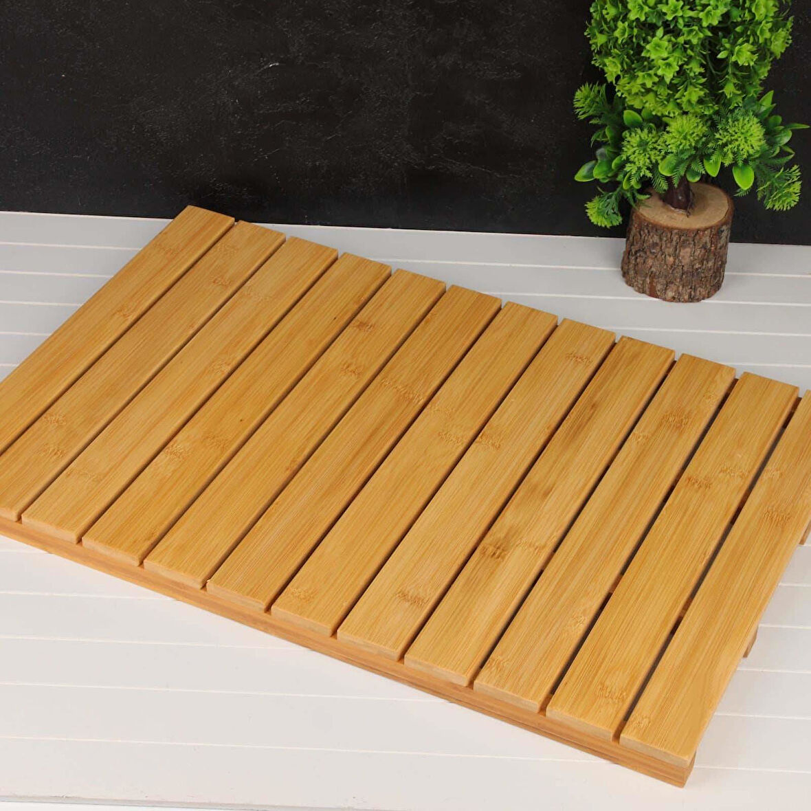 Bambu Büyük Boy Banyo Matı Banyo Paspası 40x60