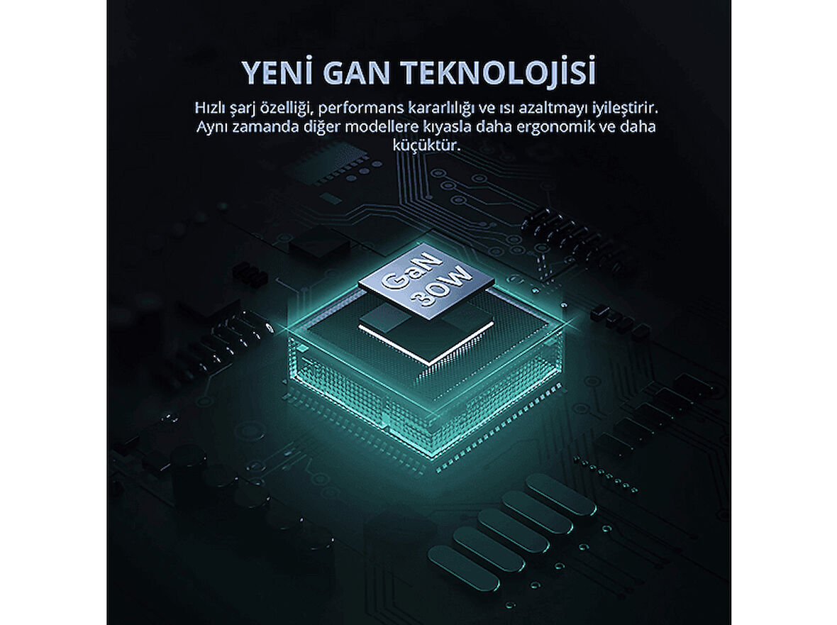 AUKEY PA-B1L-BK 30W Omnia II Mini GaN Type-C PD Şarj Adaptörü