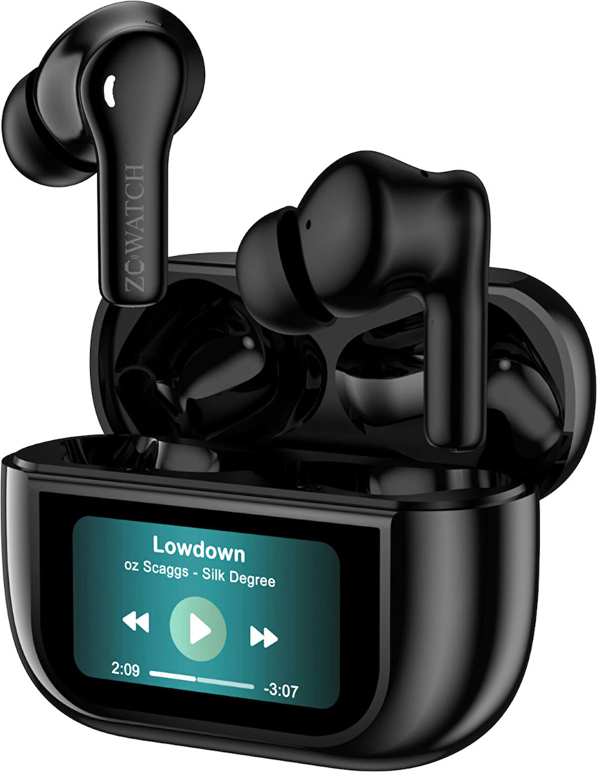 ZCWATCH E0325 ANC/ENC Aktif Gürültü Engelleme 4 Mikr. Bluetooth 5.3 Tws Kulaklık, 470 Mah LCD Dokunmatik Ekran (ZCVATCHTürkiye Garantili)