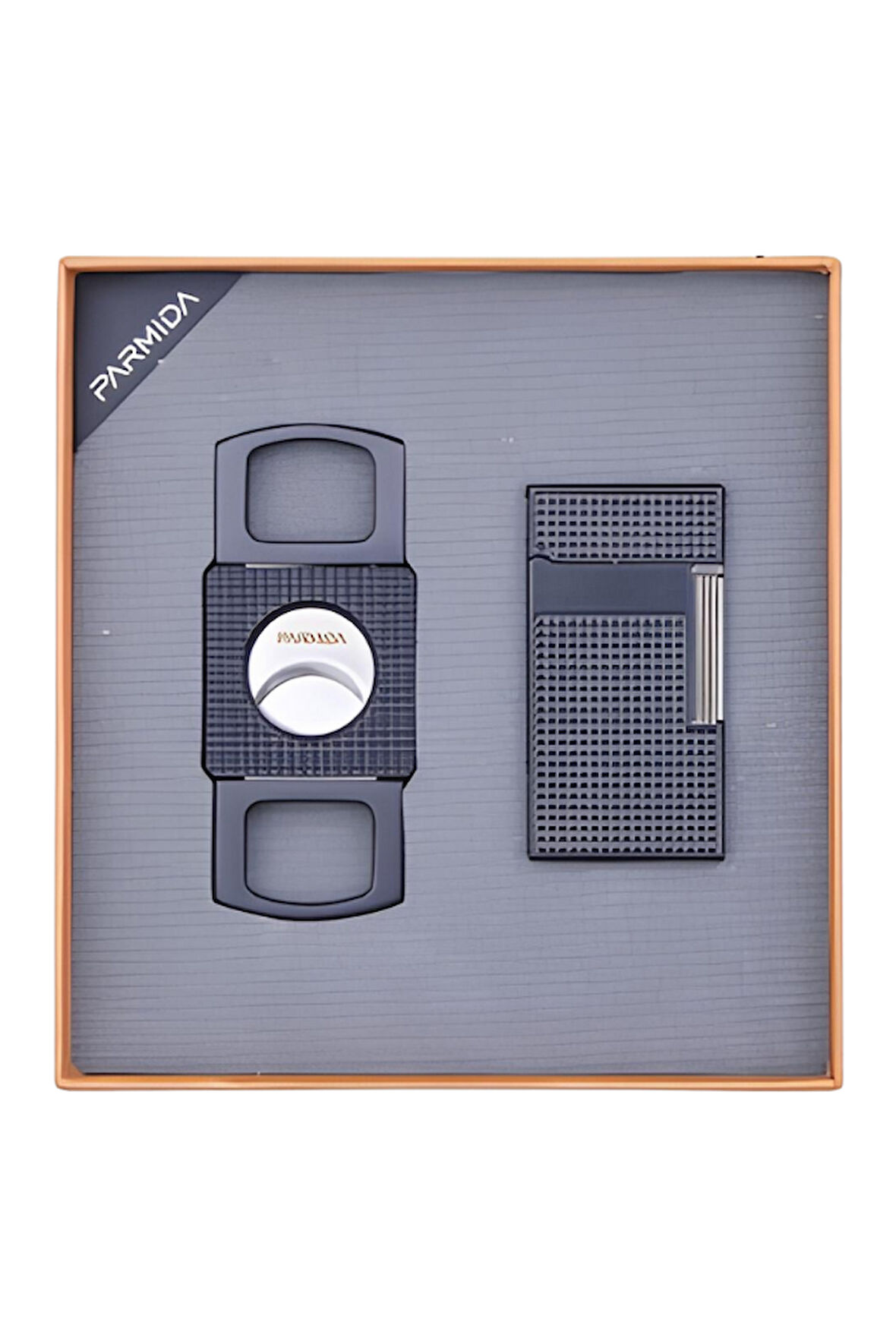 Parmida Çakmak Kesici İkili Siyah Puro Seti