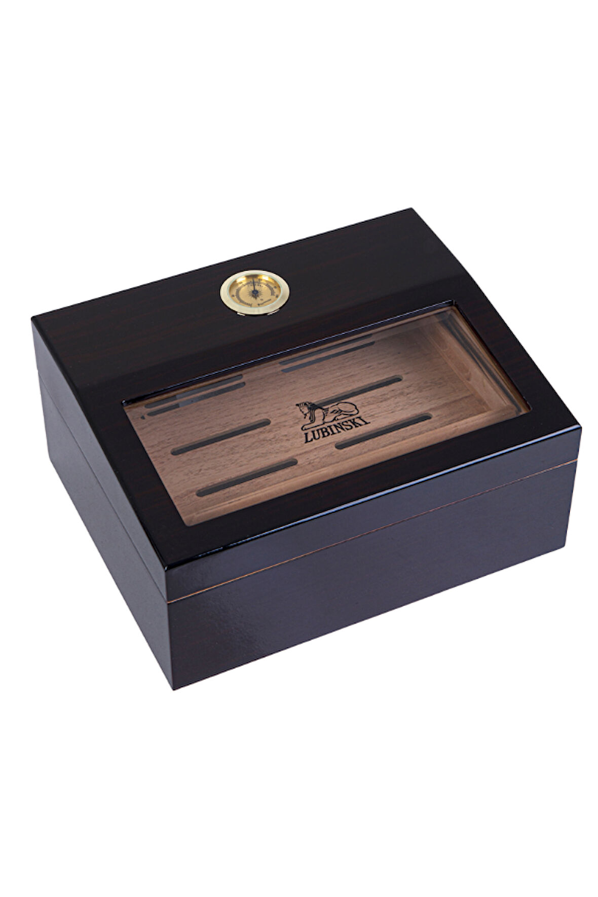 Lubinski Kahverengi Sedir Humidor Puro Kutusu