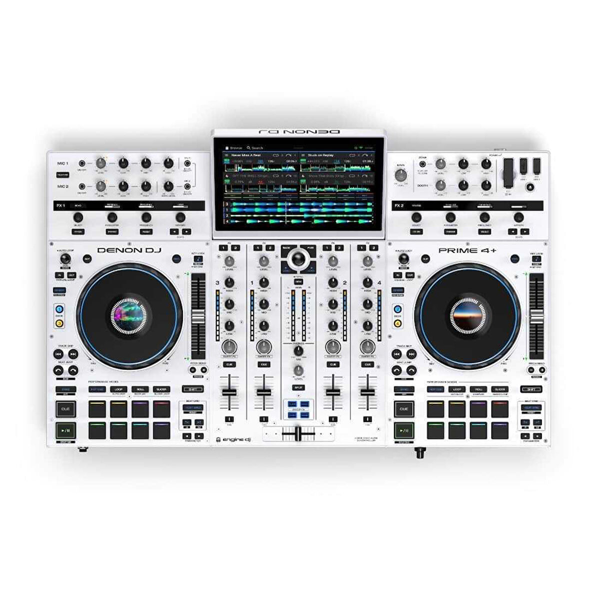 Prime 4+ Profesyonel DJ Controller White Edition