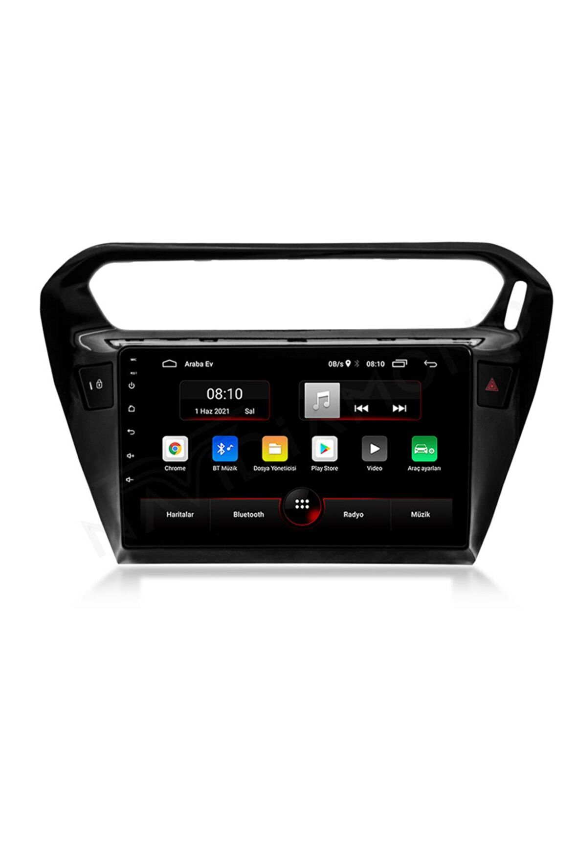  PEUGEOT 301 BLACK (9 INCH) 2 GB RAM 16 GB HAFIZA ANDROİD 11 NAVİGASYON OEM MULTIMEDİA TEYP