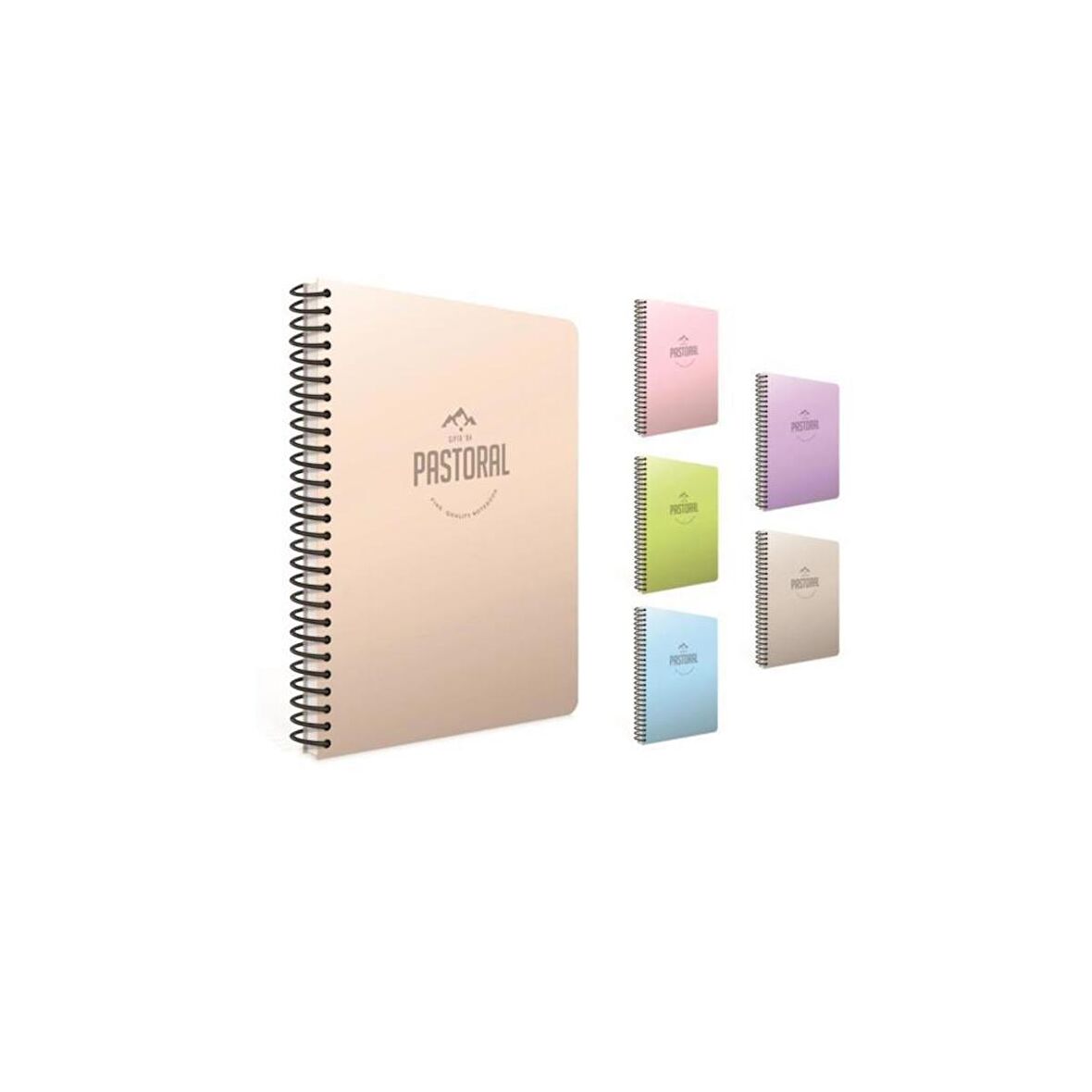 Gıpta Pastoral 72 Yp. A4 Spiralli Pp. Kapak Defter Çizgili (4 Lü Paket) 3241