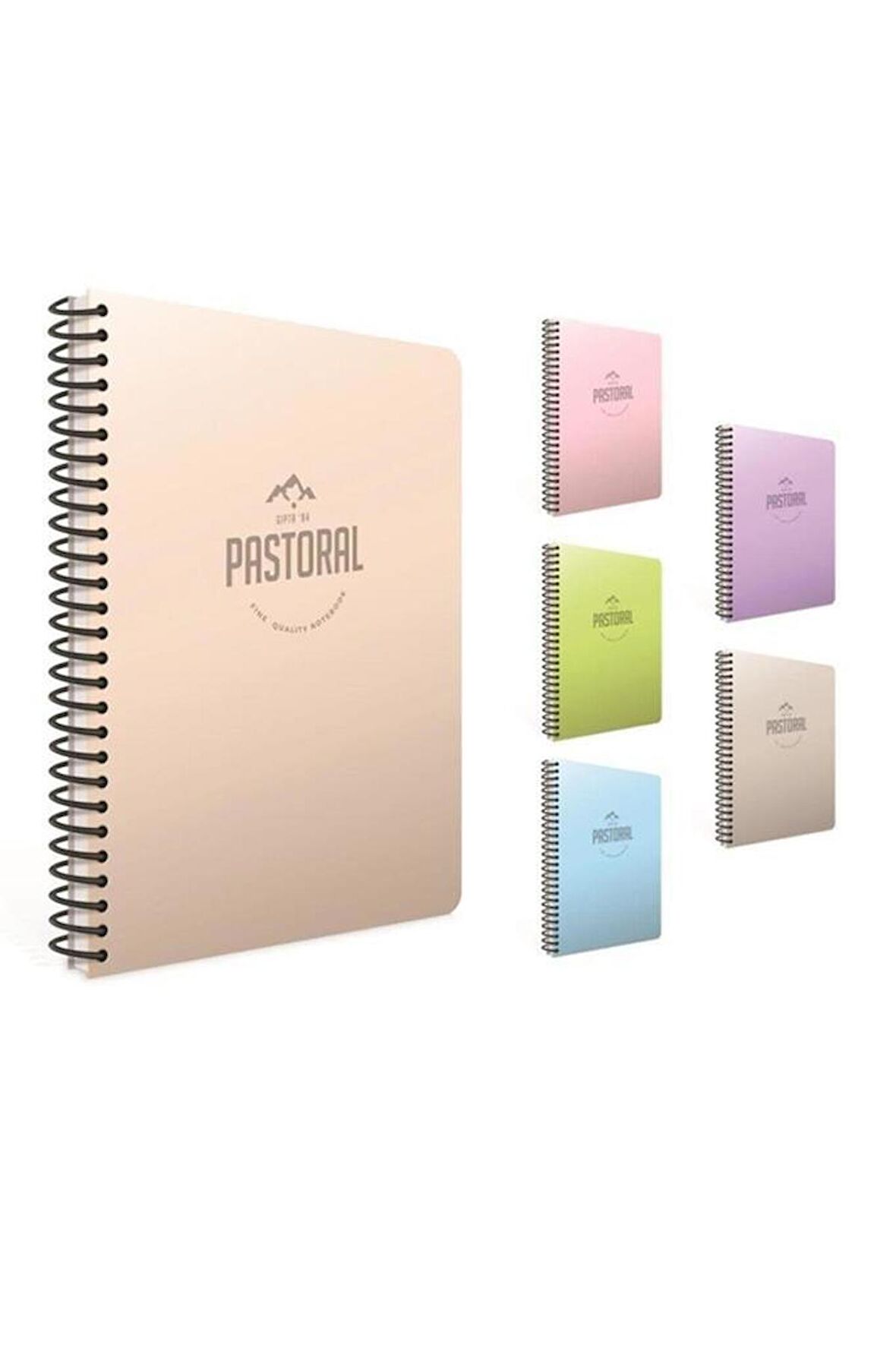 Gıpta Pastoral 72 Yp. A4 Spiralli Pp. Kapak Defter Kareli (4 Lü Paket) 3242