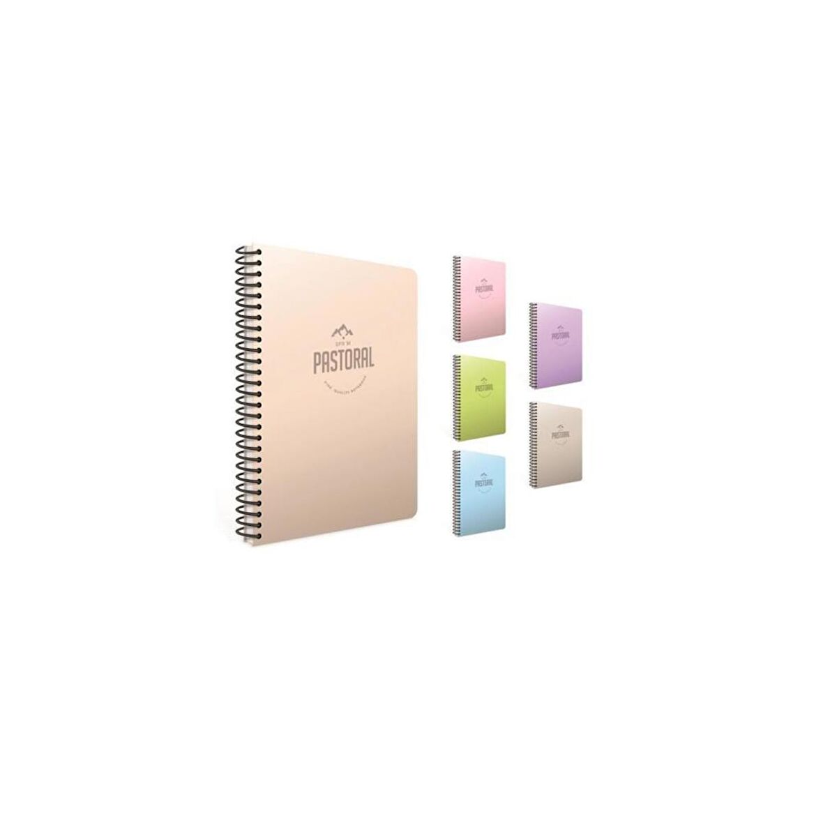 Gıpta Pastoral 96 Yp. A4 Spiralli Pp. Kapak Defter Çizgili (4 Lü Paket) 3244