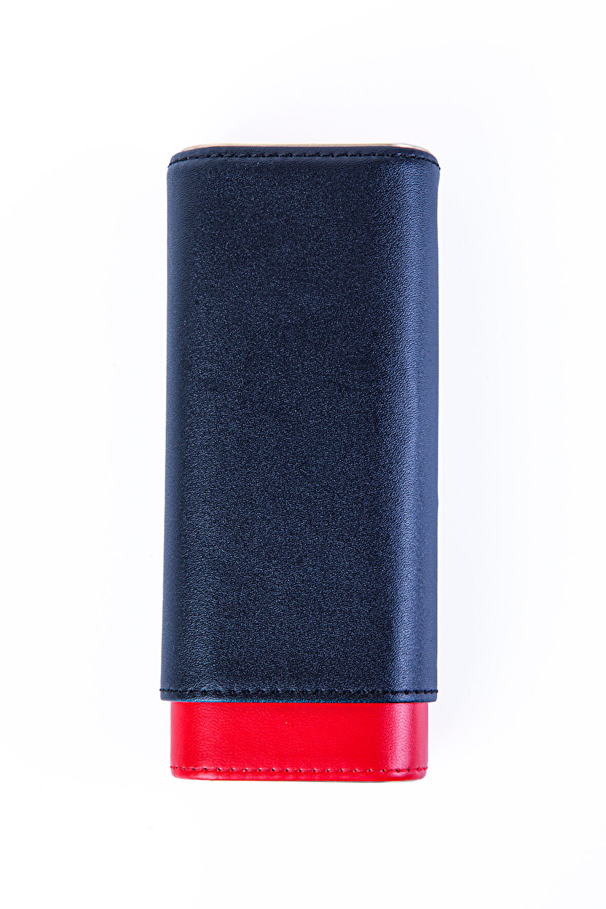 Cohiba Kırmızı-Siyah Üçlü Deri Puro Kılıfı