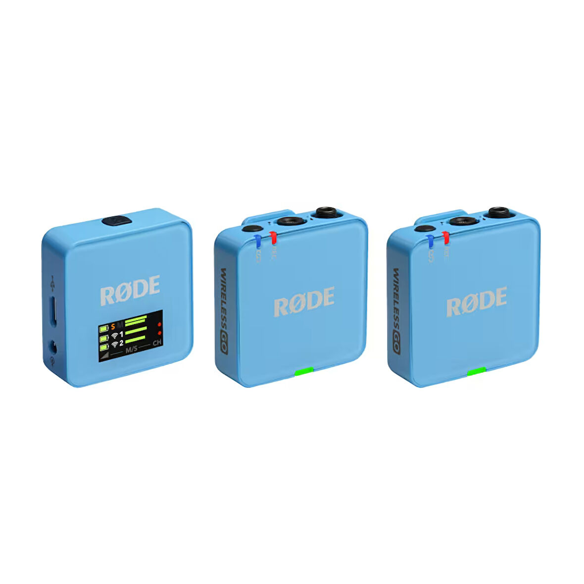 Wireless GO II (Gen 3) | 3.Nesil, İki vericili, 32-bit kayıt özellikli kablosuz mikrofon seti (Mavi)
