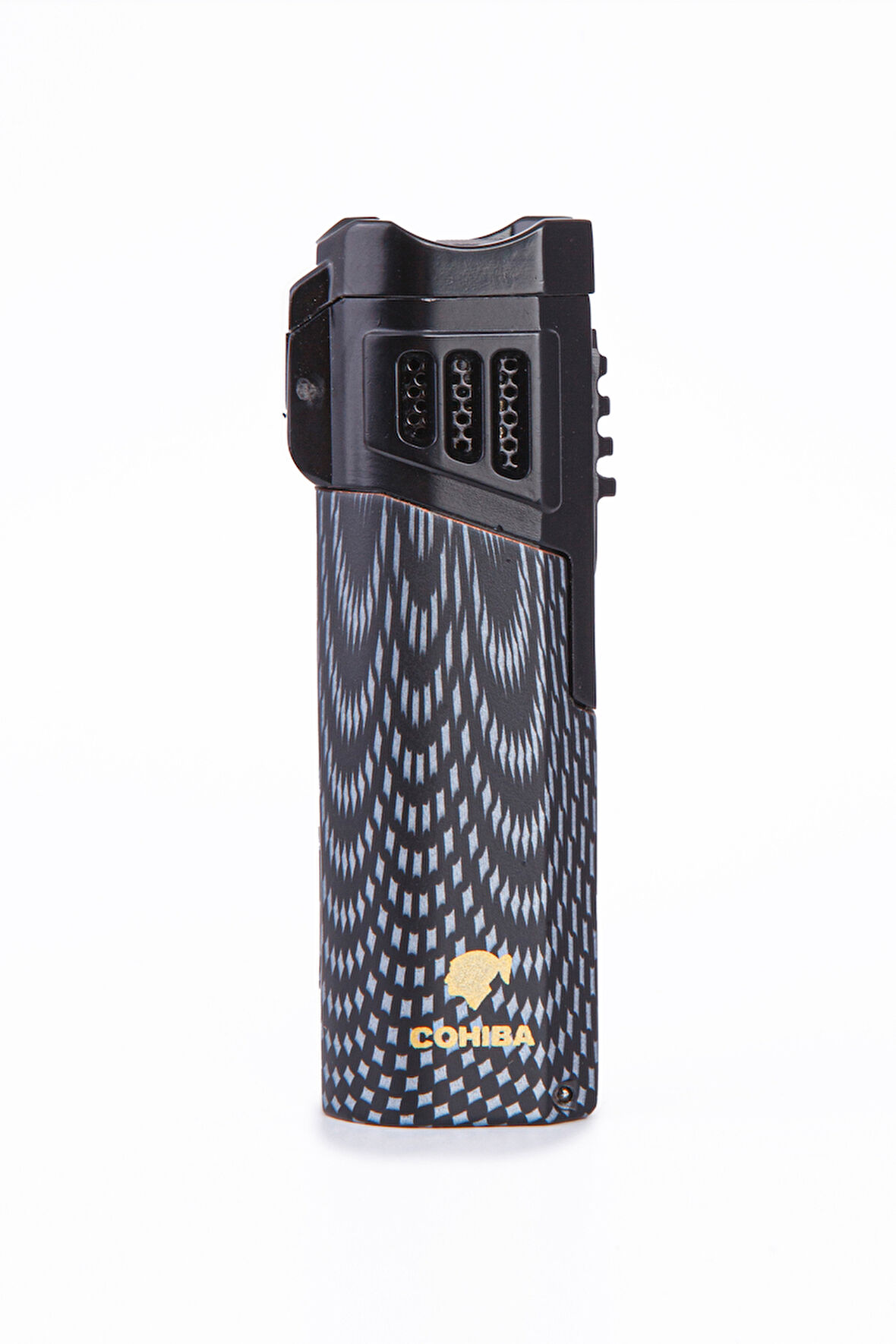 Cohiba 4 Torch Pürmüz Siyah Desenli Puro Çakmağı
