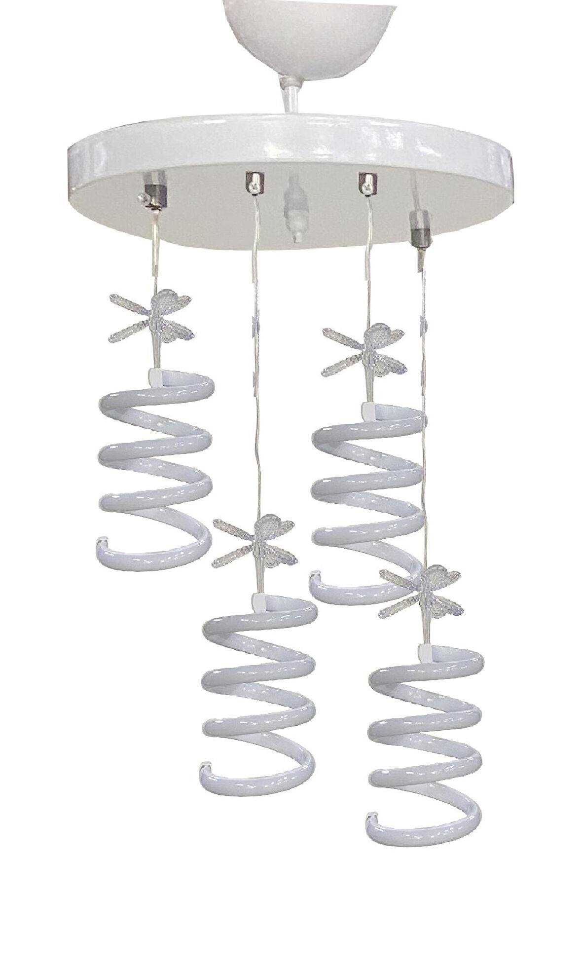 Rüzgar Led Avize 4lü Sarkıt Model Avize Beyaz
