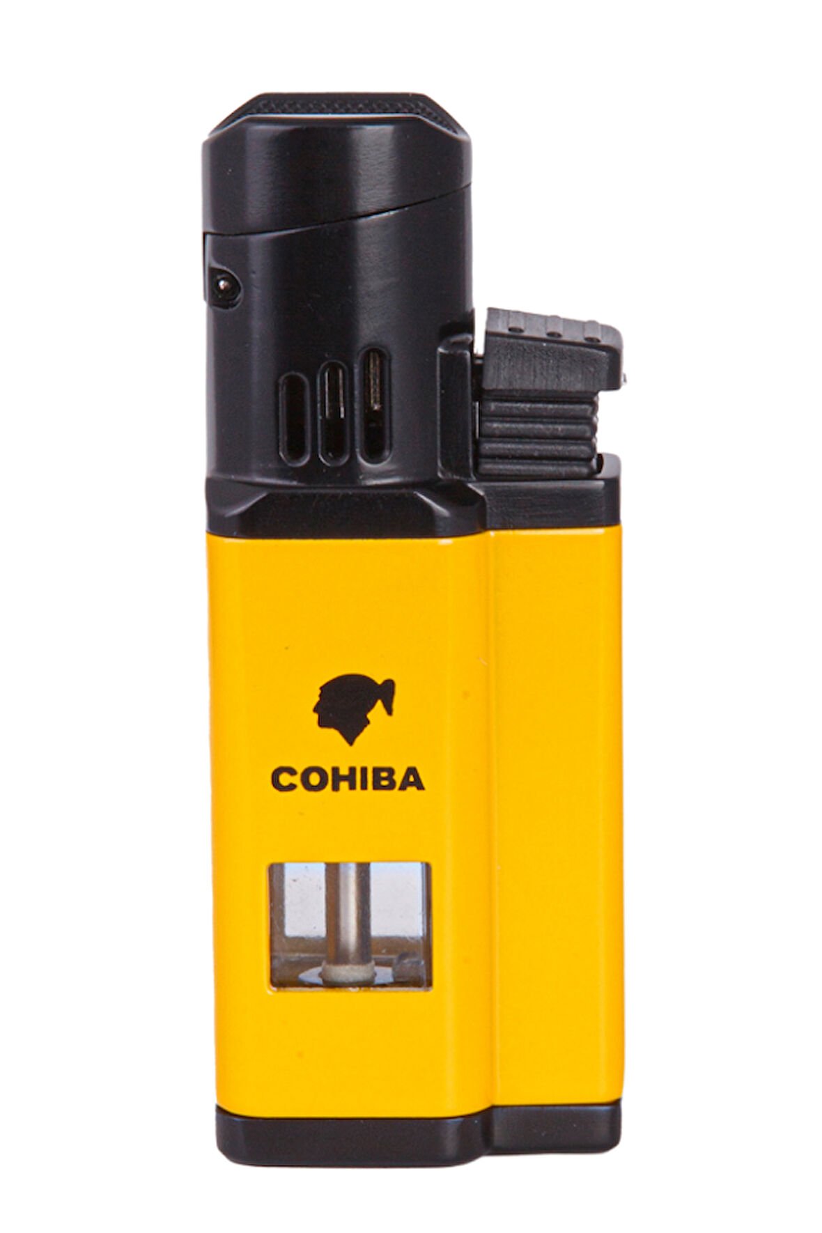 Cohiba 3 Torch Pürmüz Sarı-Siyah Metal Puro Çakmağı