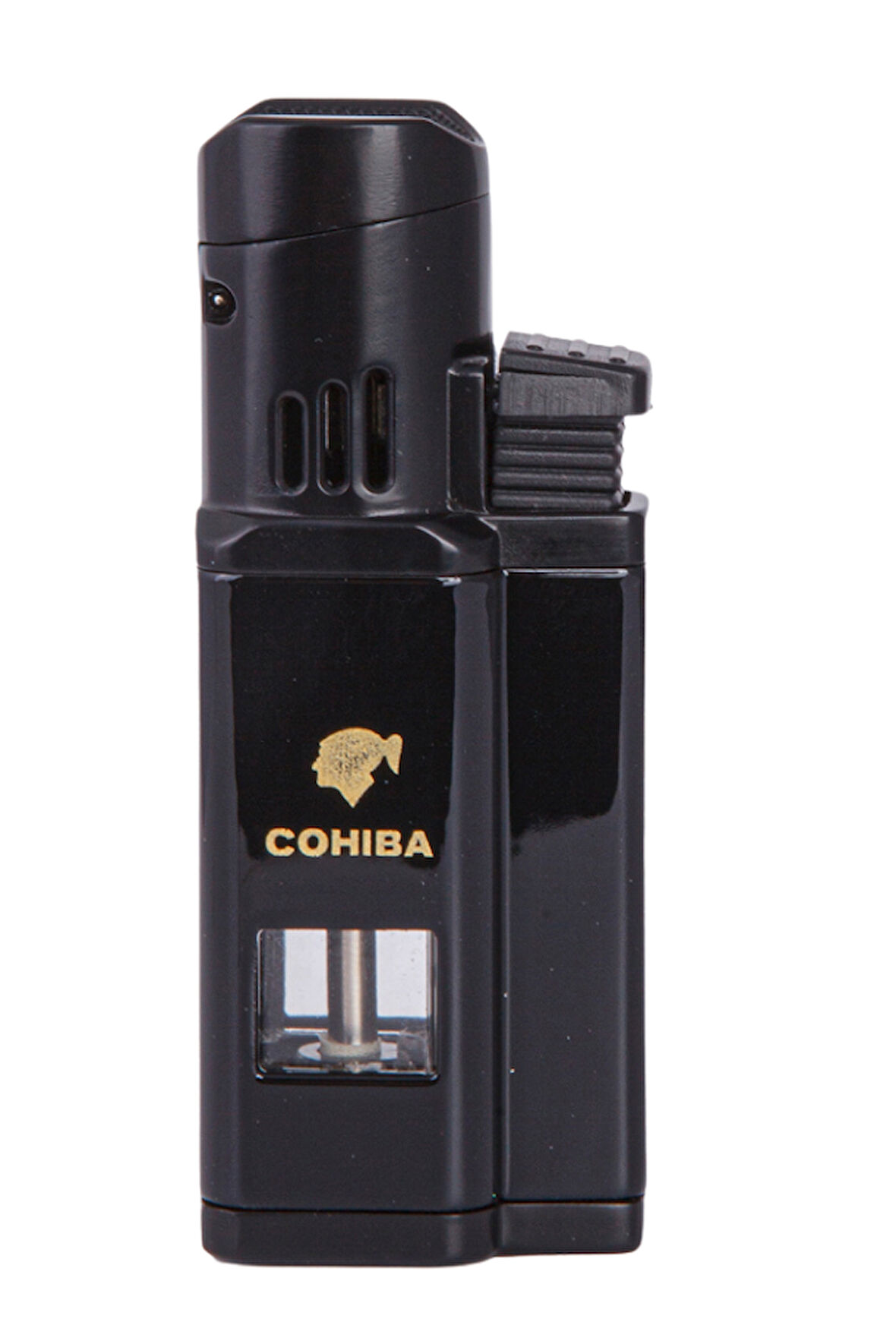 Cohiba 3 Torch Pürmüz Siyah Metal Puro Çakmağı