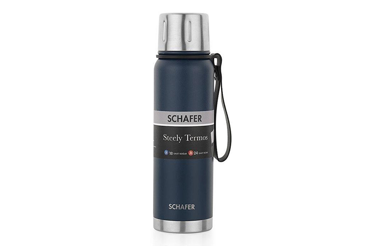 Schafer Çelik Termos 520 ML Lacivert Renk