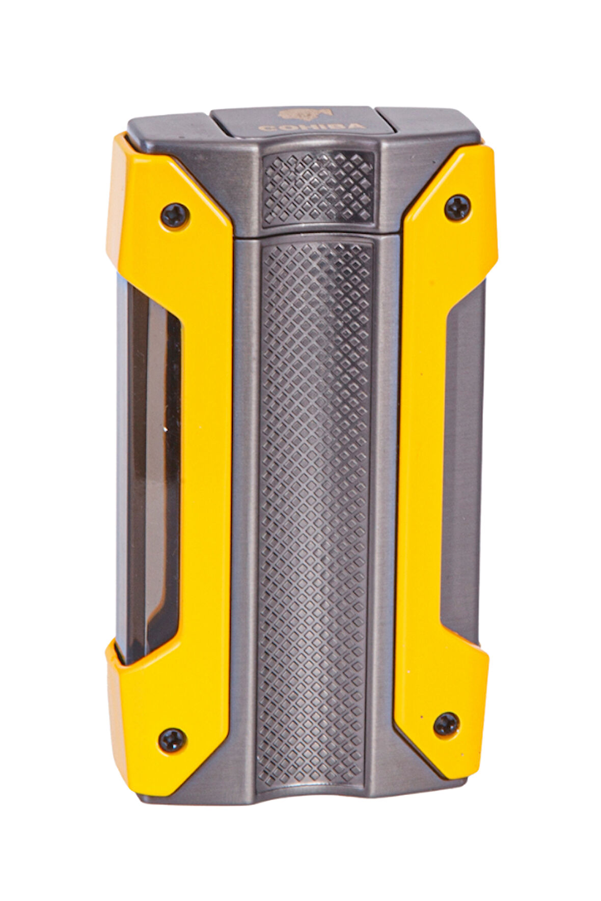 Cohiba Tek Torch Pürmüz Sarı-Gunmetal Metal Puro Çakmağı
