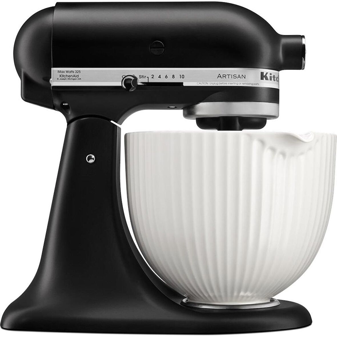 KitchenAid 5KSM2CB5PCC 4.7 Litre Seramik Kase - Kabartmalı Beyaz