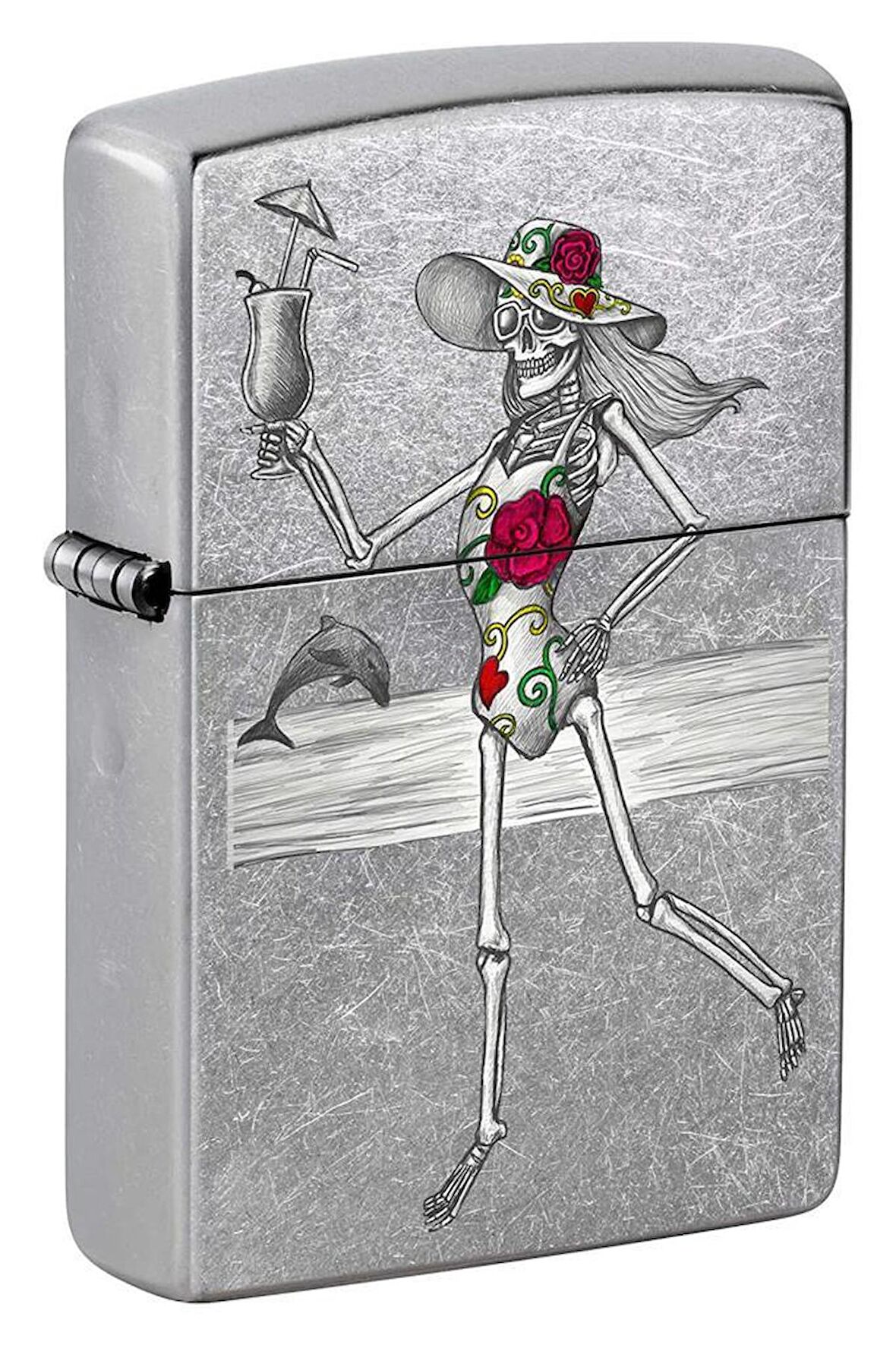 Zippo Çakmak Day of The Dead Beach Skeleton