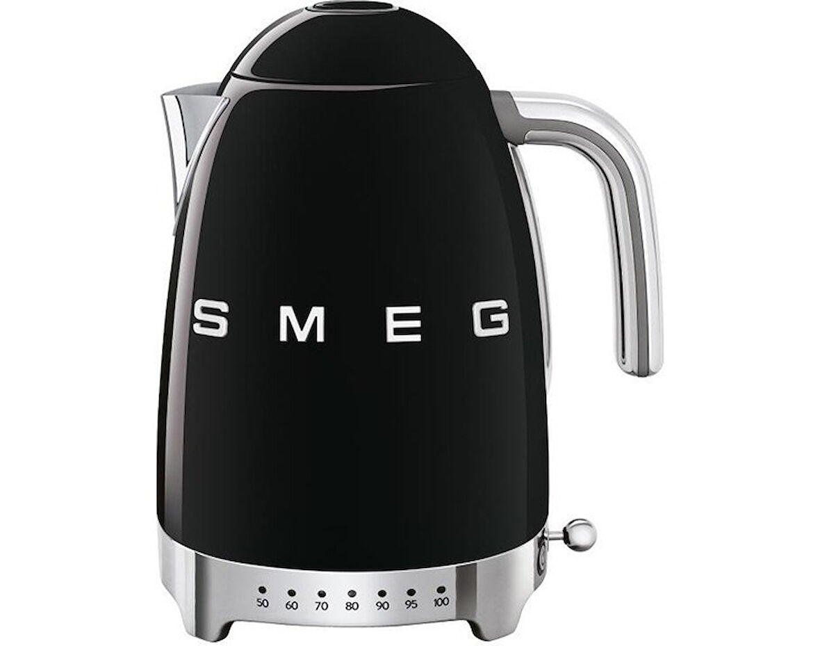 Smeg Siyah Isı Ayarlı Kettle KLF04BLEU