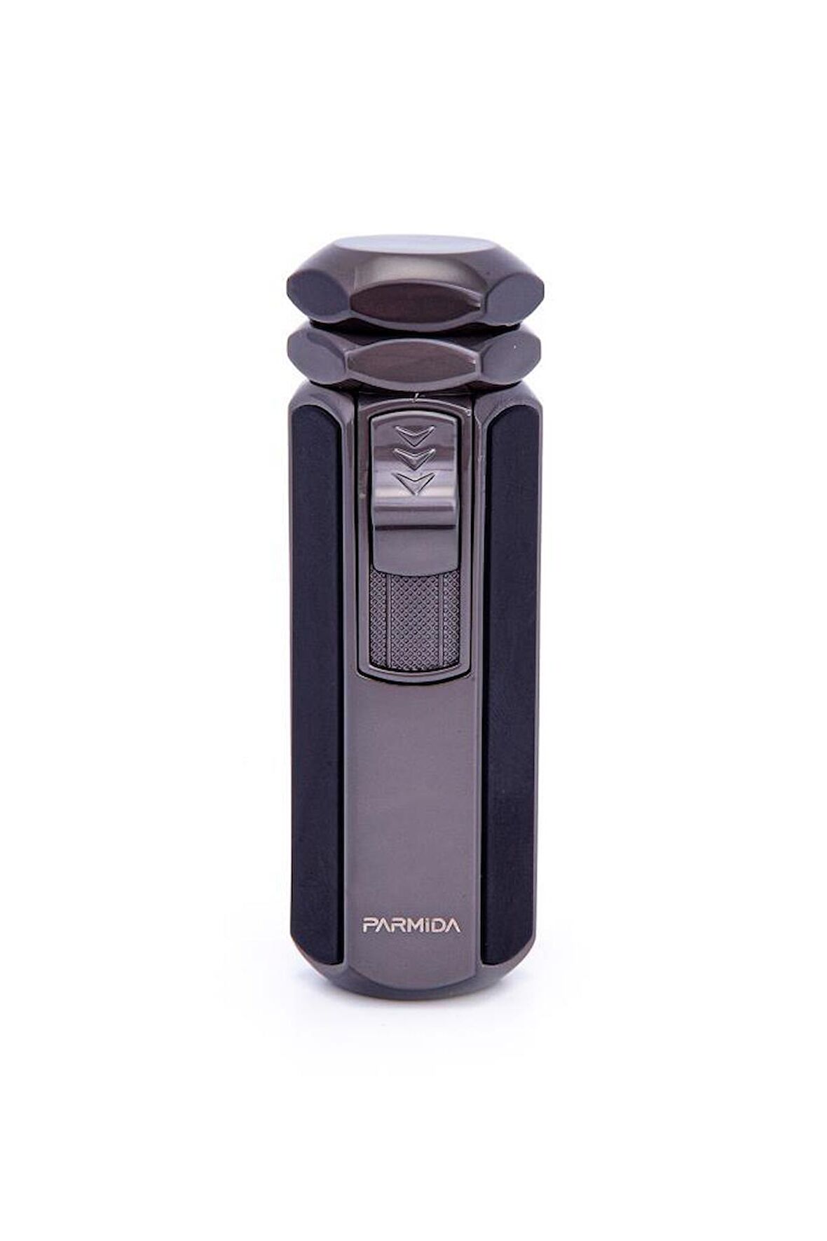 Parmida 4 Torch Pürmüz Gunmetal-Siyah Metal Puro Çakmağı