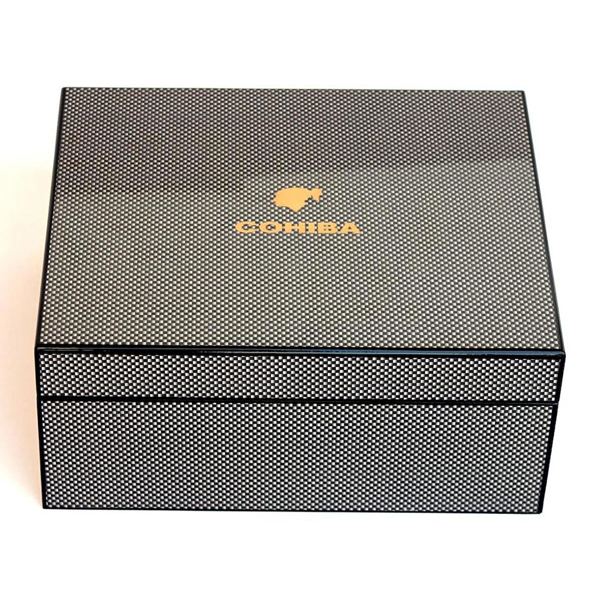 Cohiba Karbon Nokta Desenli Humidor Puro Kutusu