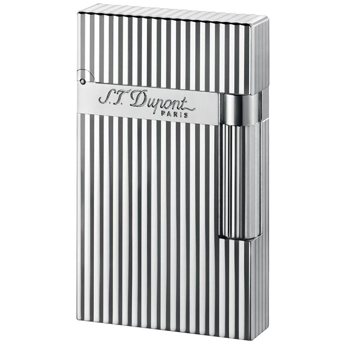 S.T. Dupont Briquet Lignes Verticales Argent Puro Çakmağı 16817