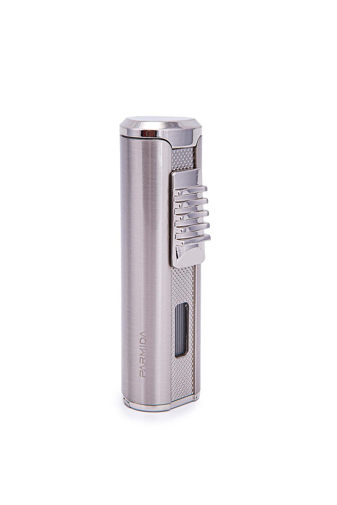 Parmida 3 Torch Pürmüz Metal Gümüş Puro Çakmağı