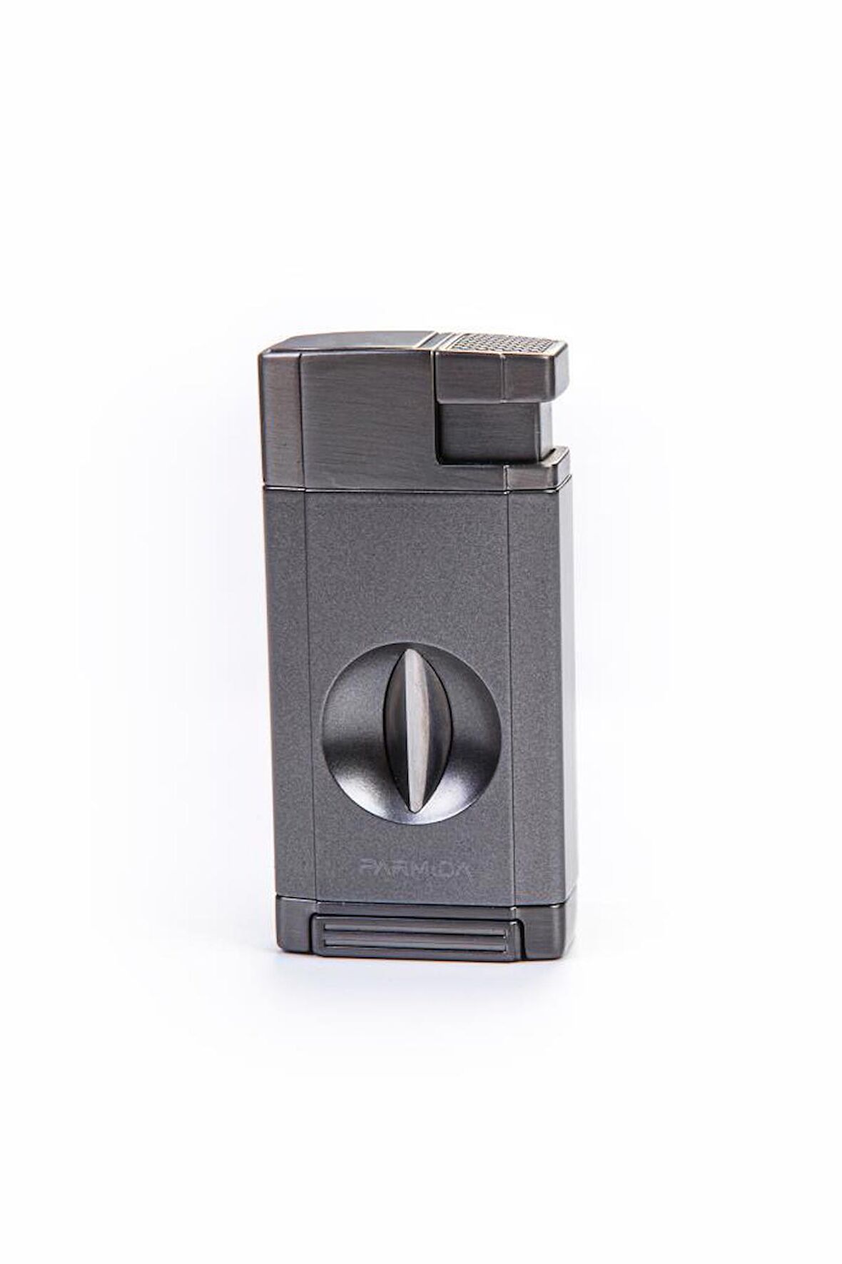 Parmida Çift Torch Pürmüz Gunmetal V-Cut Puro Çakmağı