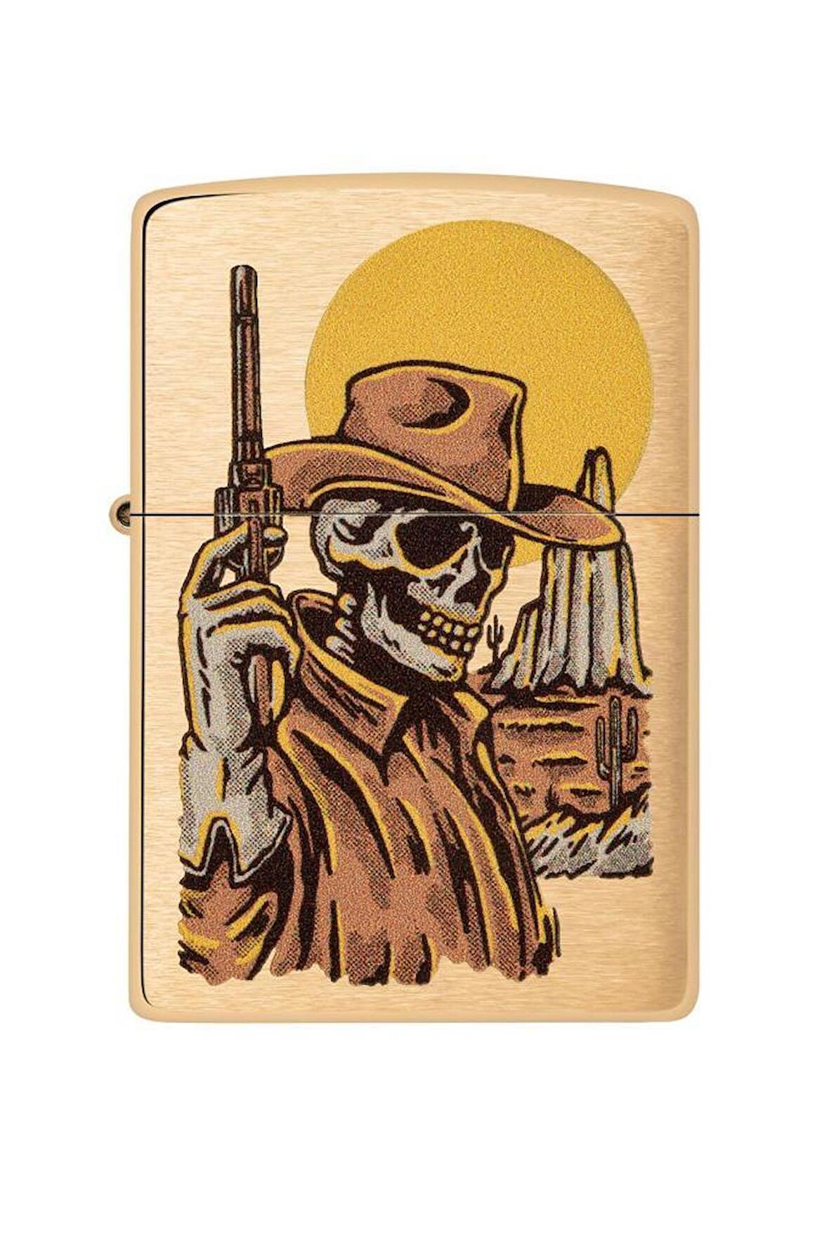 Zippo Çakmak 48519-103458 204B Cowboy Skull Design