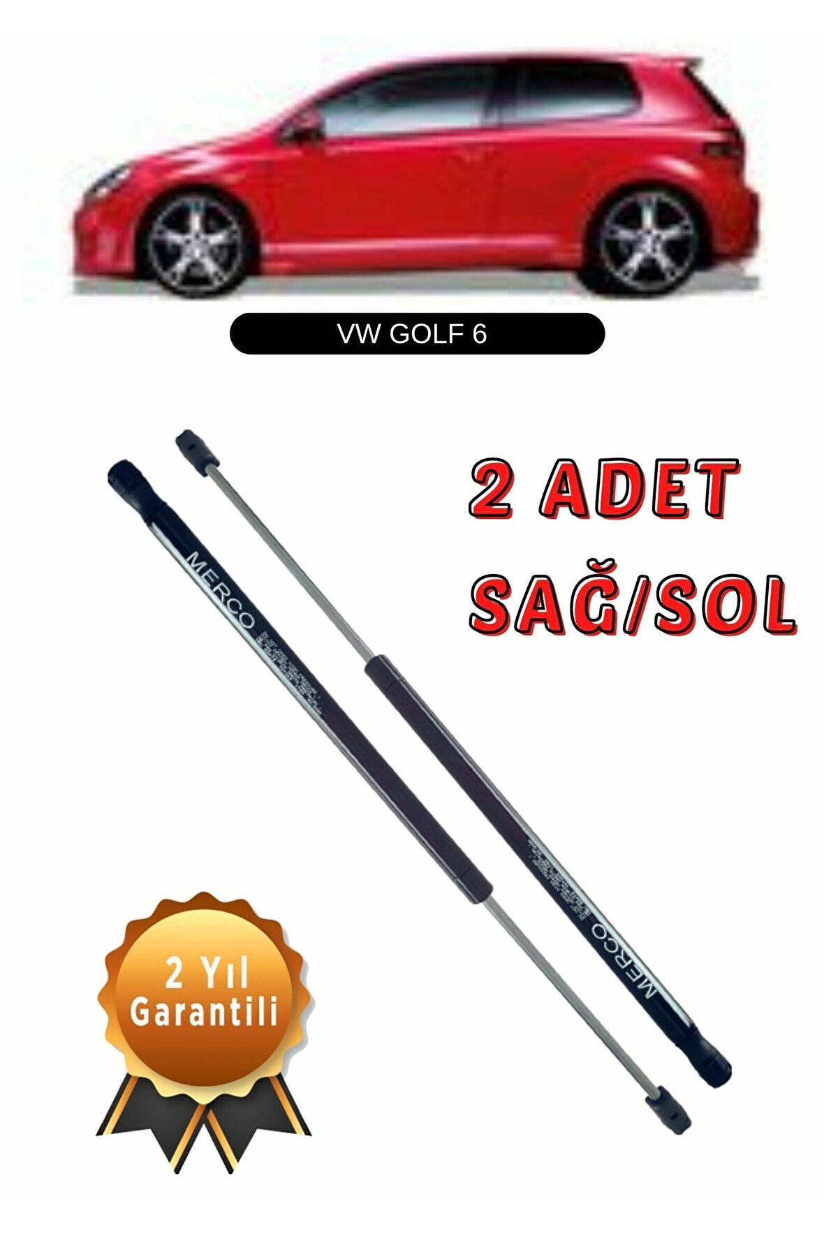 Vw Golf 6 (08/-) Kaput Amortisörü Takım 5k0823359d
