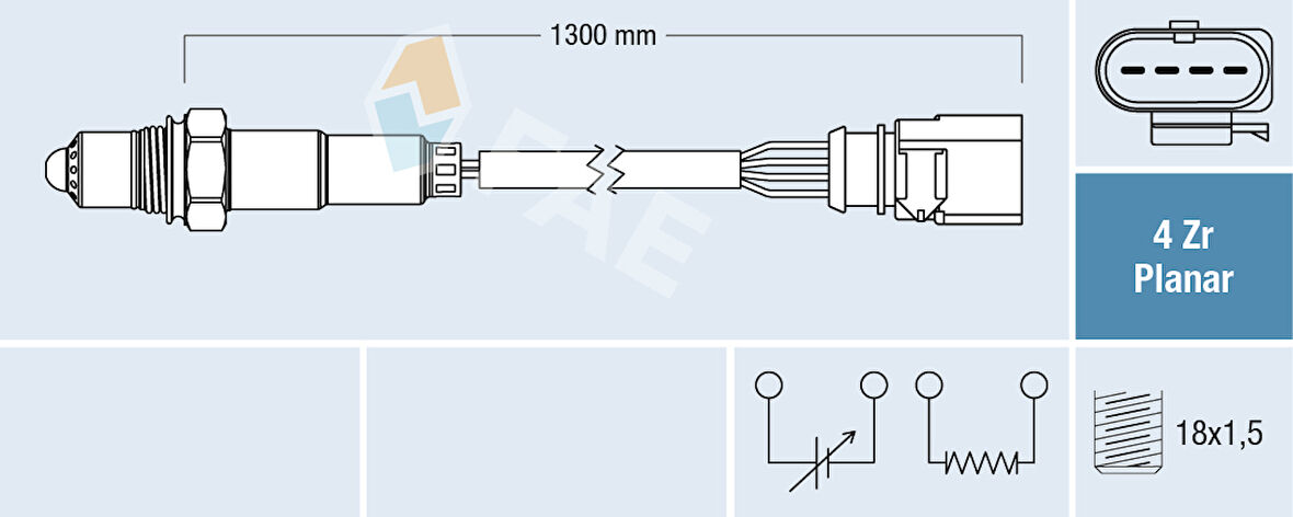 LAMBDA SENSÖRÜ 1.8TSI-2.0TSI/GTI 06D906265FAE
