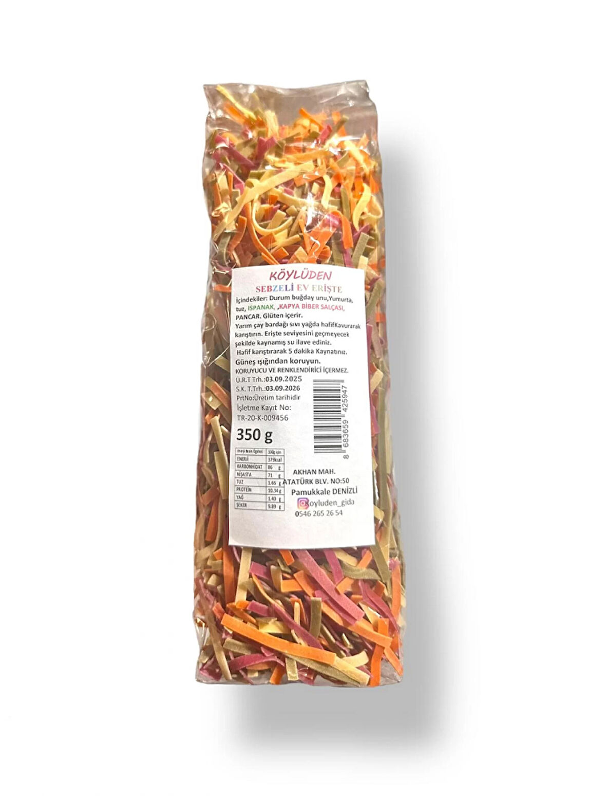 Ev Eriştesi (Sebzeli) 350 gr.