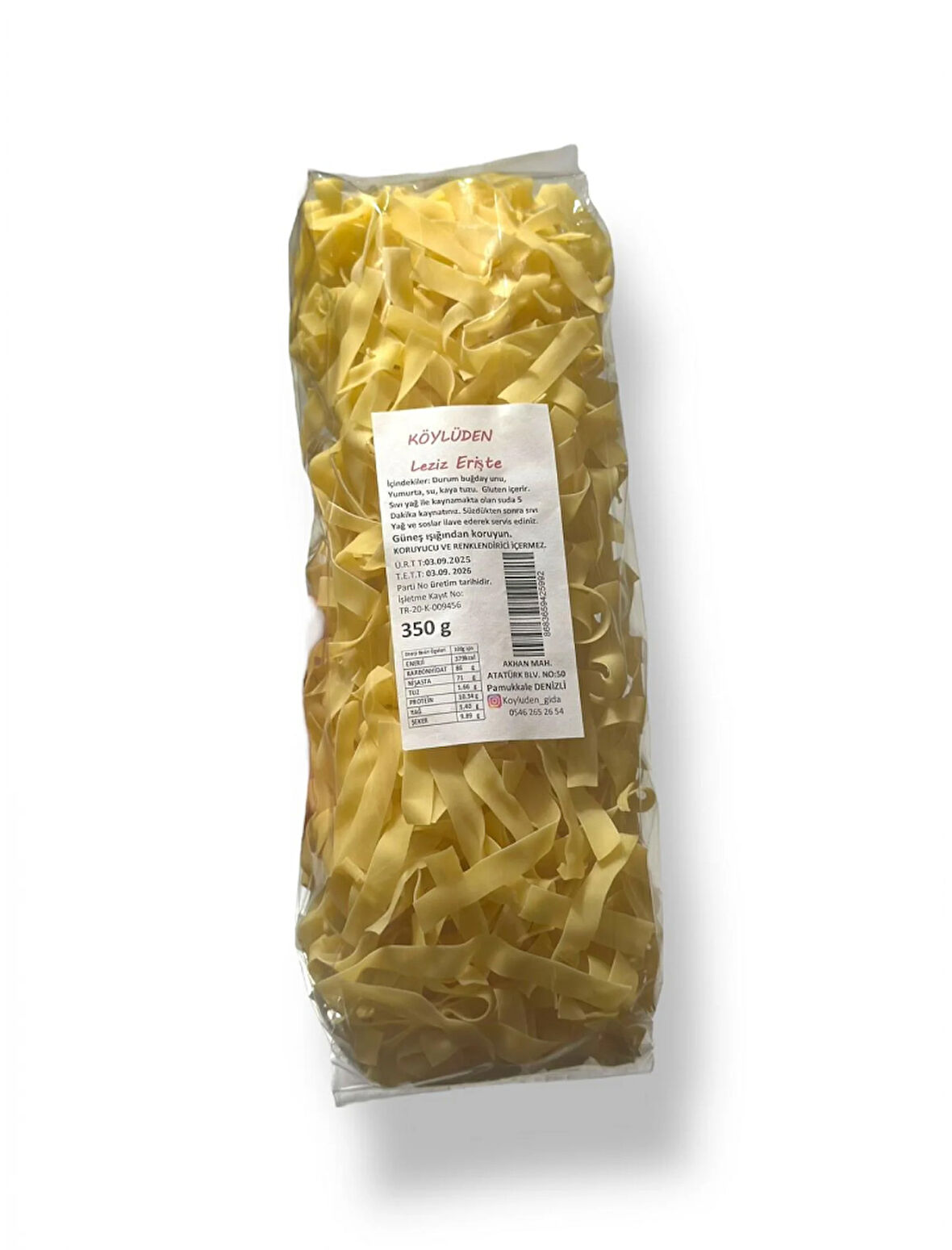 Leziz Erişte 350 gr.