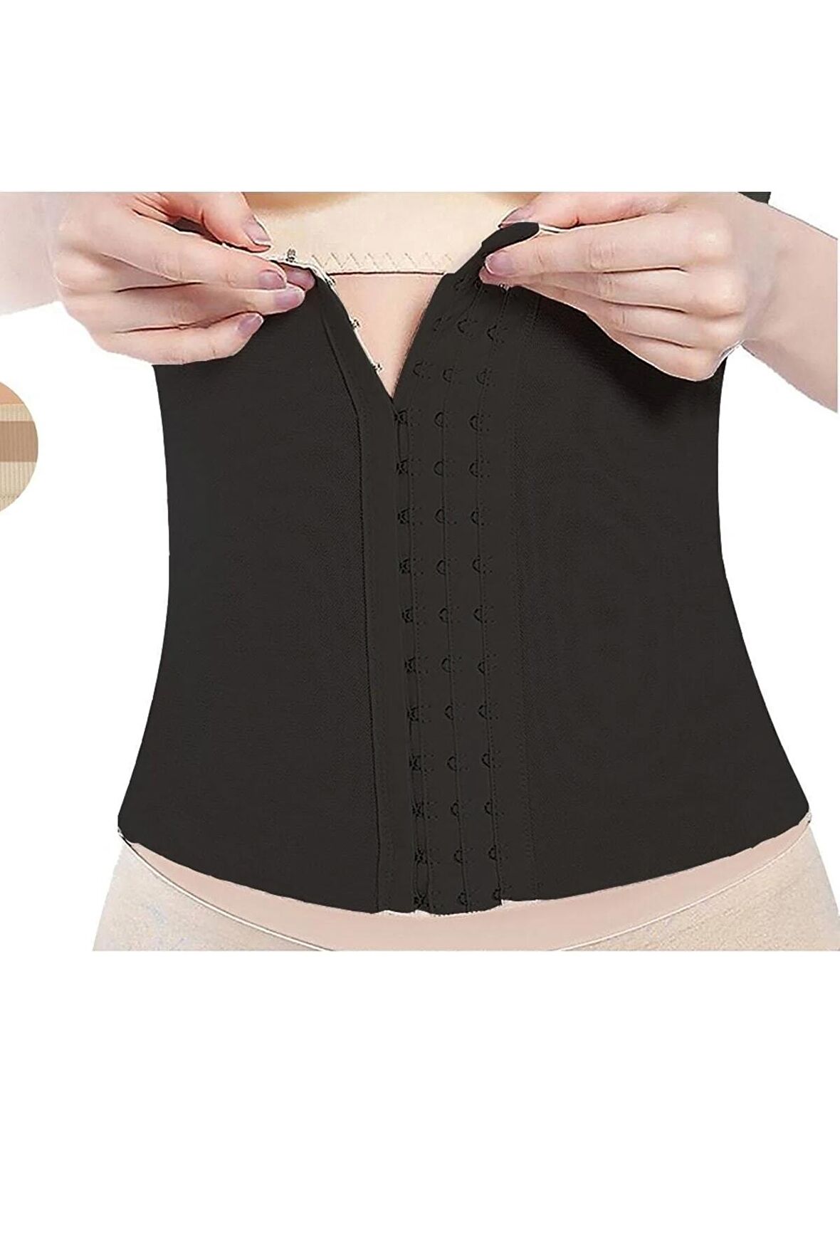 Incir Kadın Göbek Bel Inceltici Karın Toparlayıcı Siyah Korse