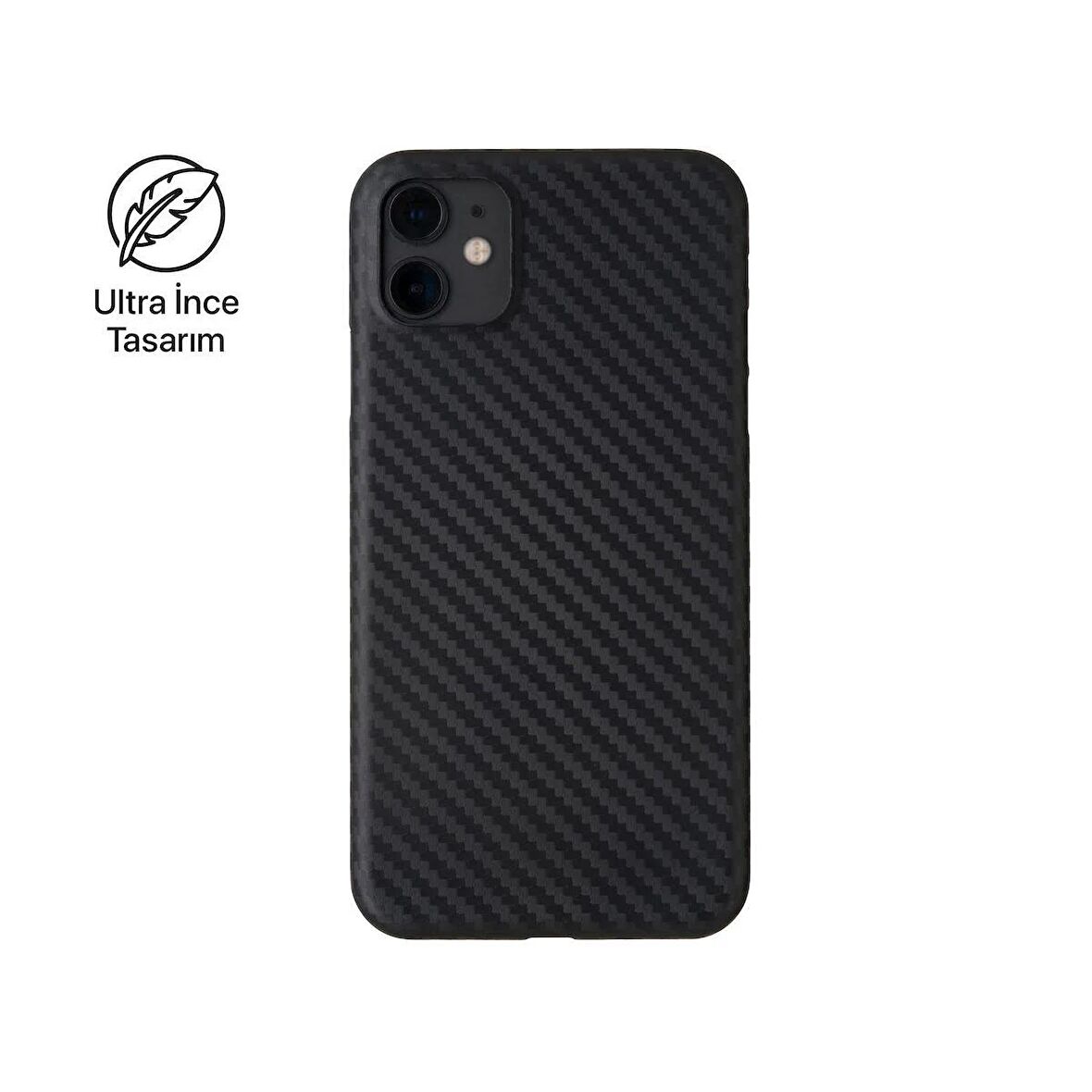 iPhone 11 Telefon Kılıfı Carbon Siyah