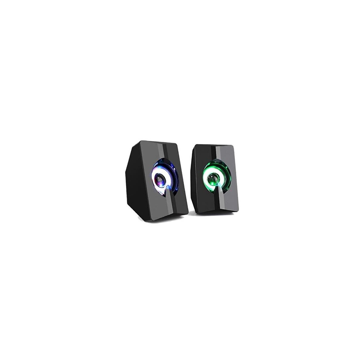 Azemax Usb 2.0 Işıklı Speaker 1+1 Hoparlör RGB Speaker